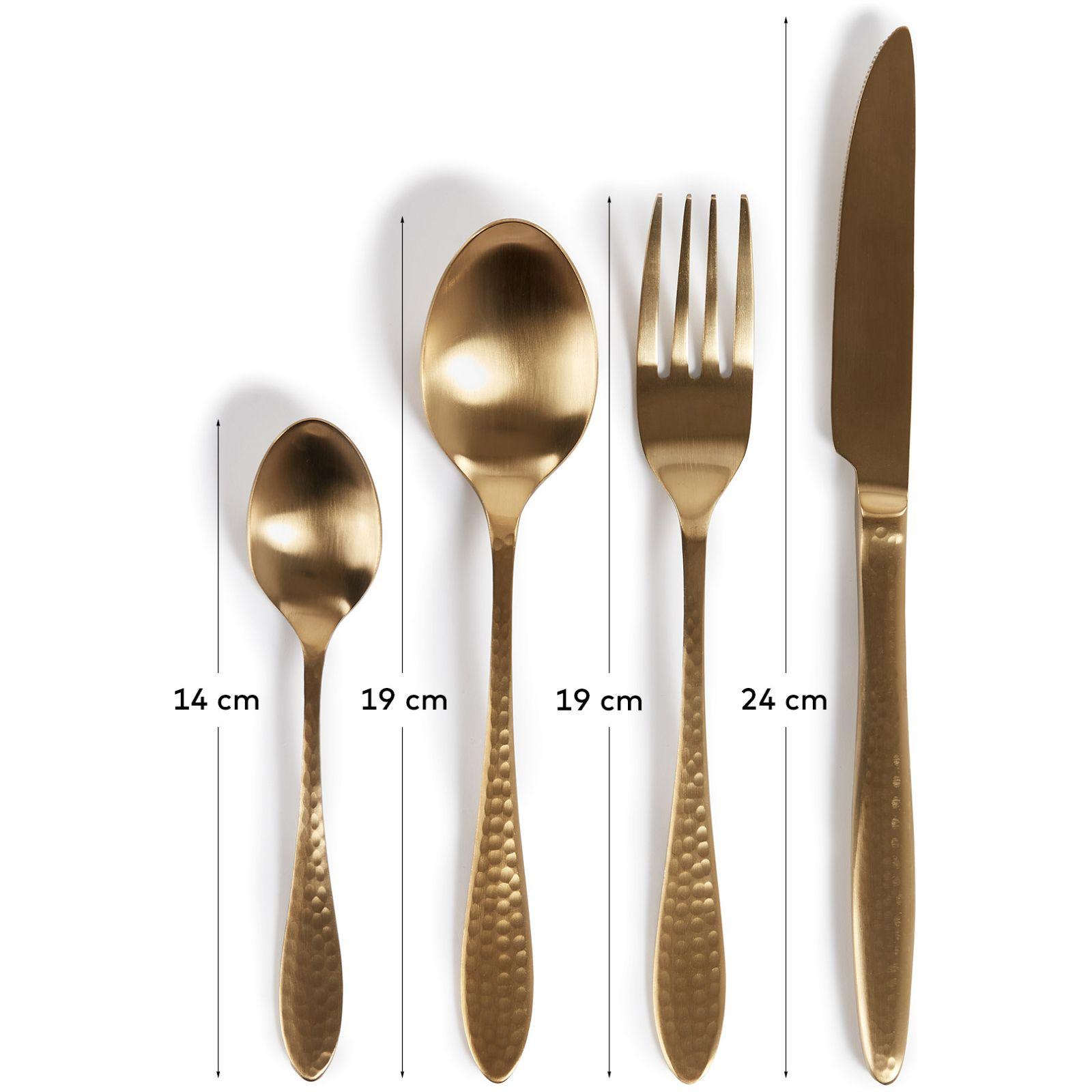 Besteckset Yarine gold (16-teilig)