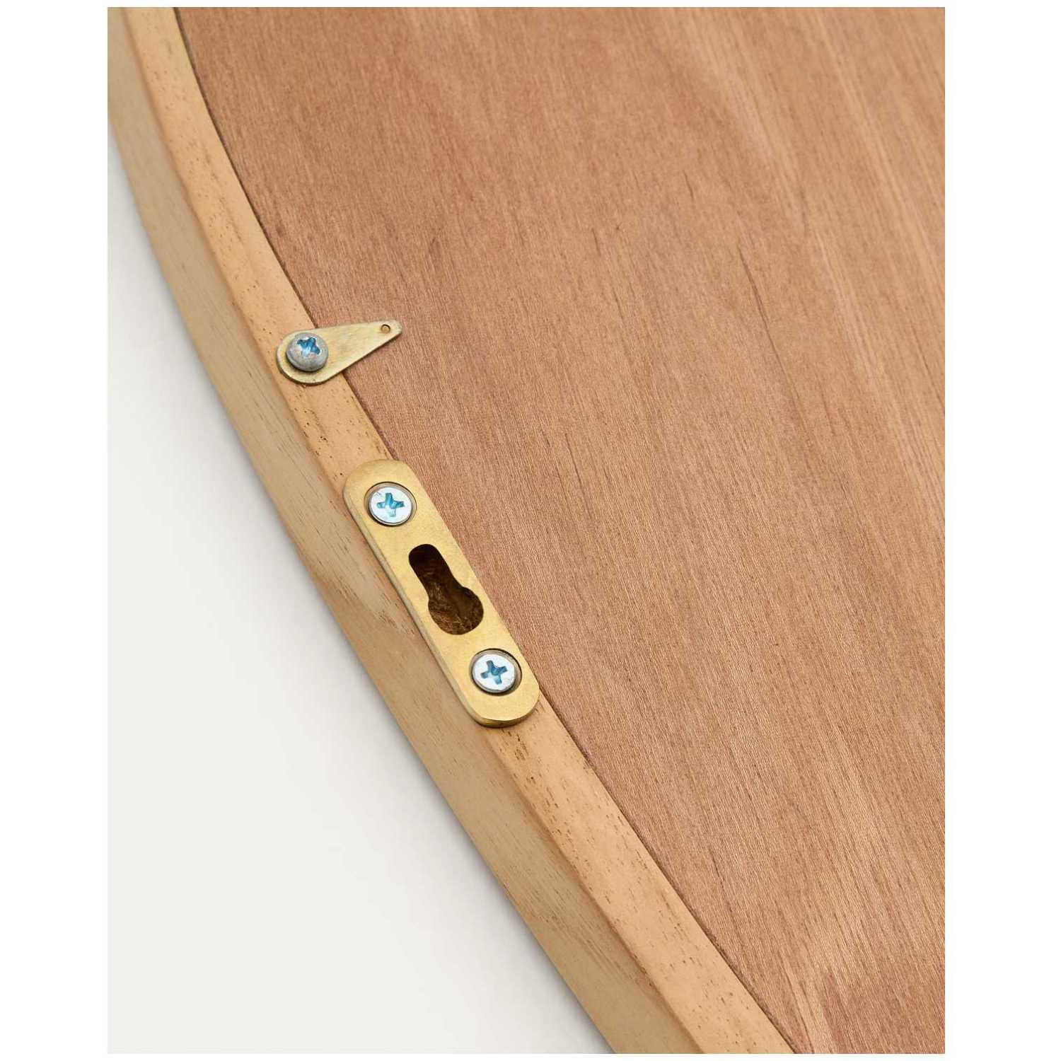 Wandspiegel Alura organisch Teakholz natur 45.5x47 FSC 100%