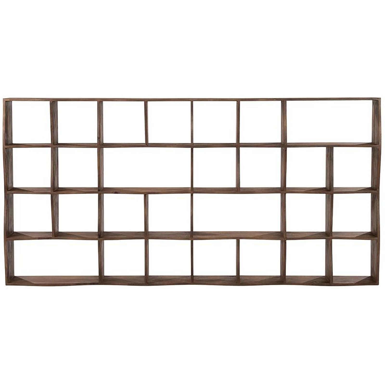 Bücherregal Jasi Wave Mangoholz braun 120x240