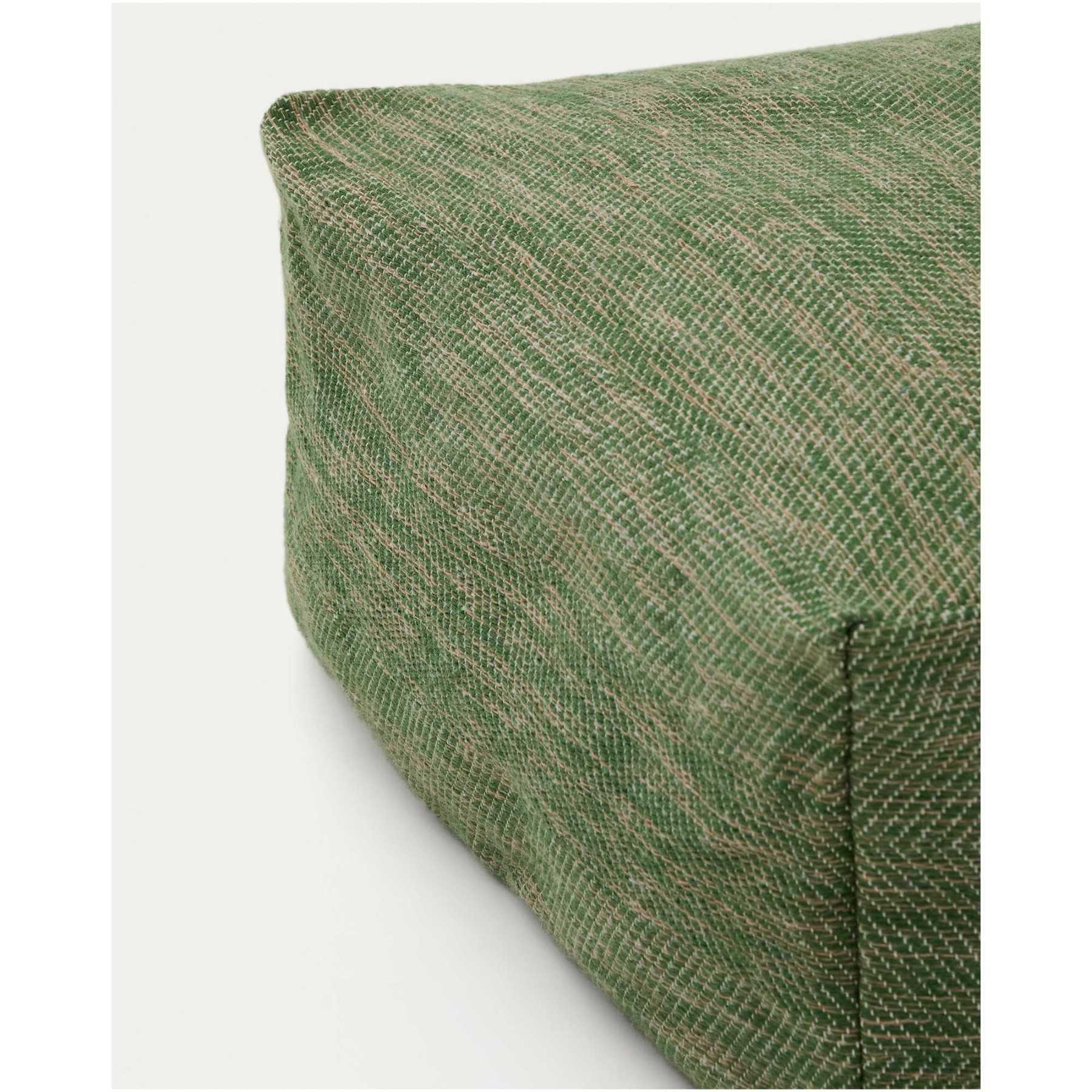 Hocker Pouf Vedell 100% PET grün 60x60