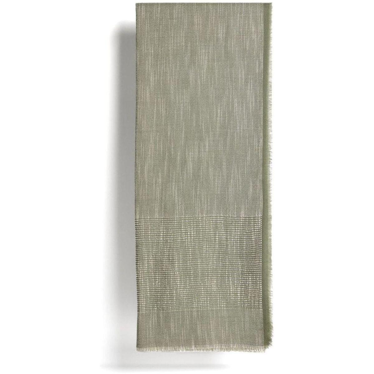Decke Sareli aus Wollmischgewebe grün 130x170