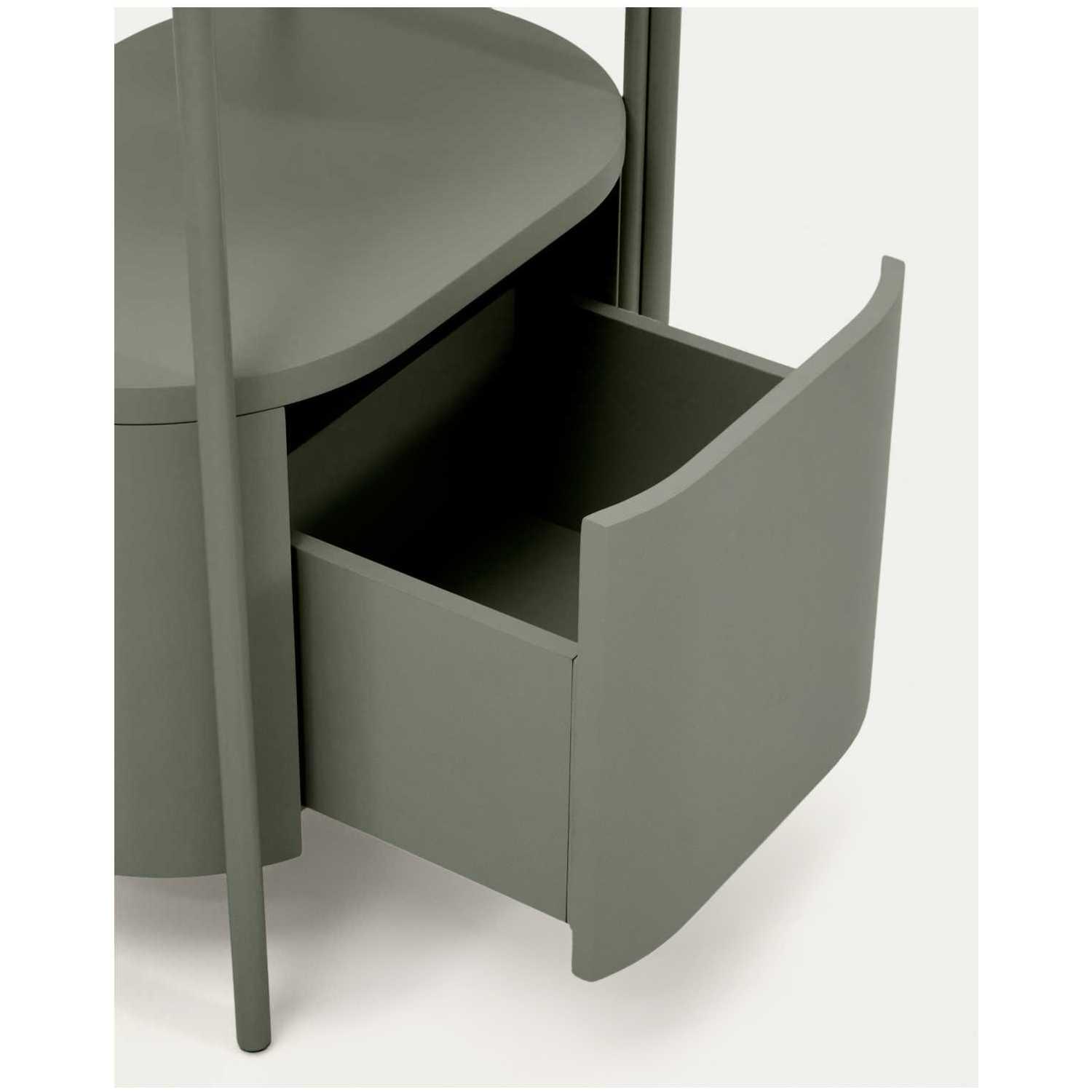 Badezimmermöbel Arely mit Stahlgestell und grün lackiertem MDF 60x40