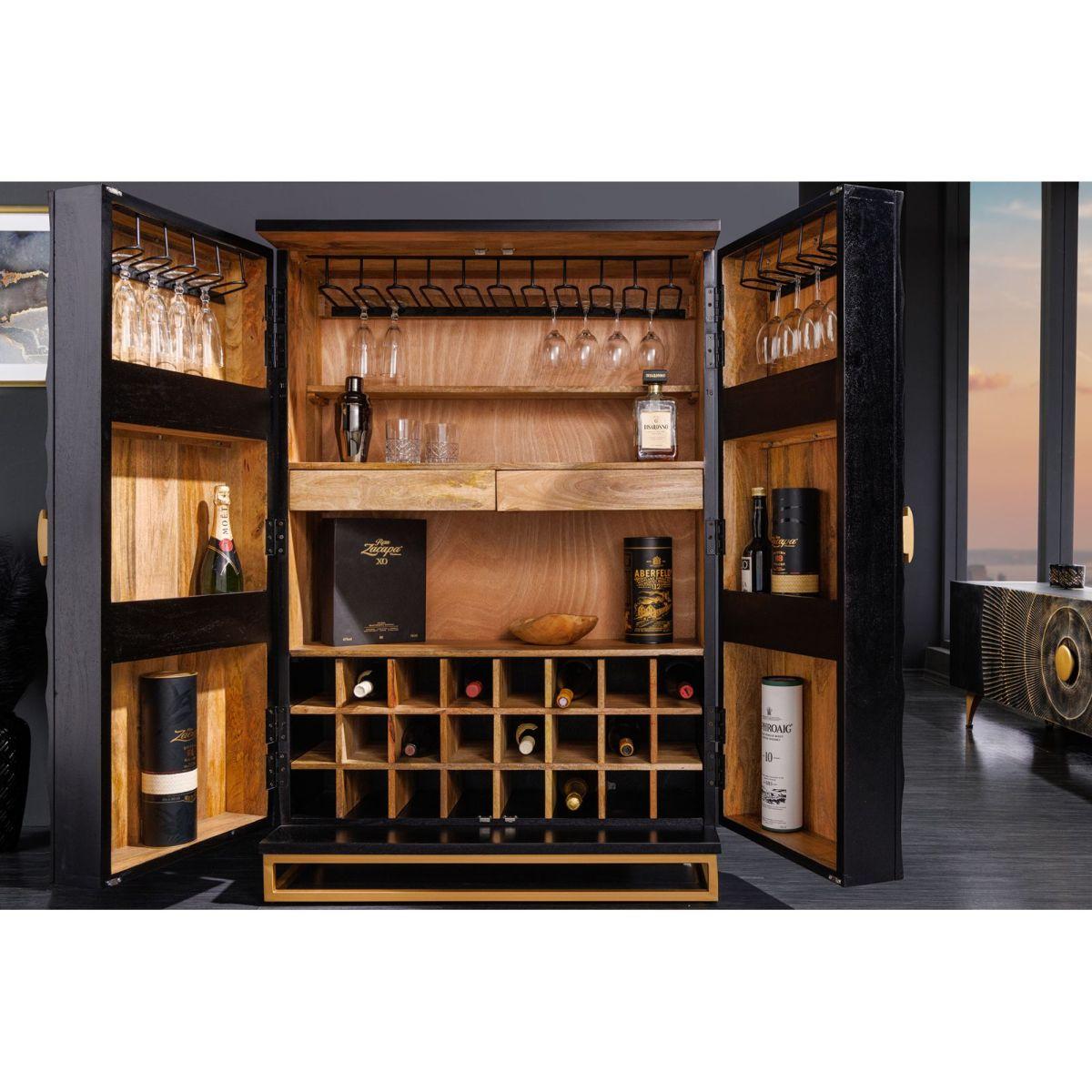 Barschrank Himalaya Mangoholz 95x141