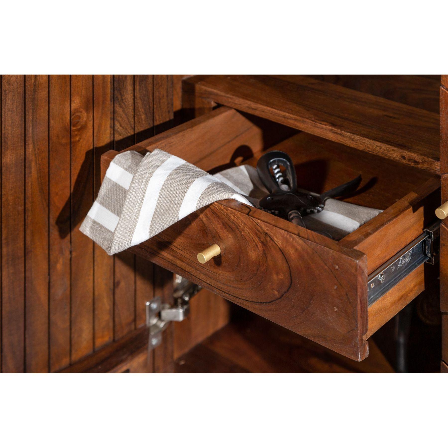 Barschrank Beehive I 75cm Akazienholz