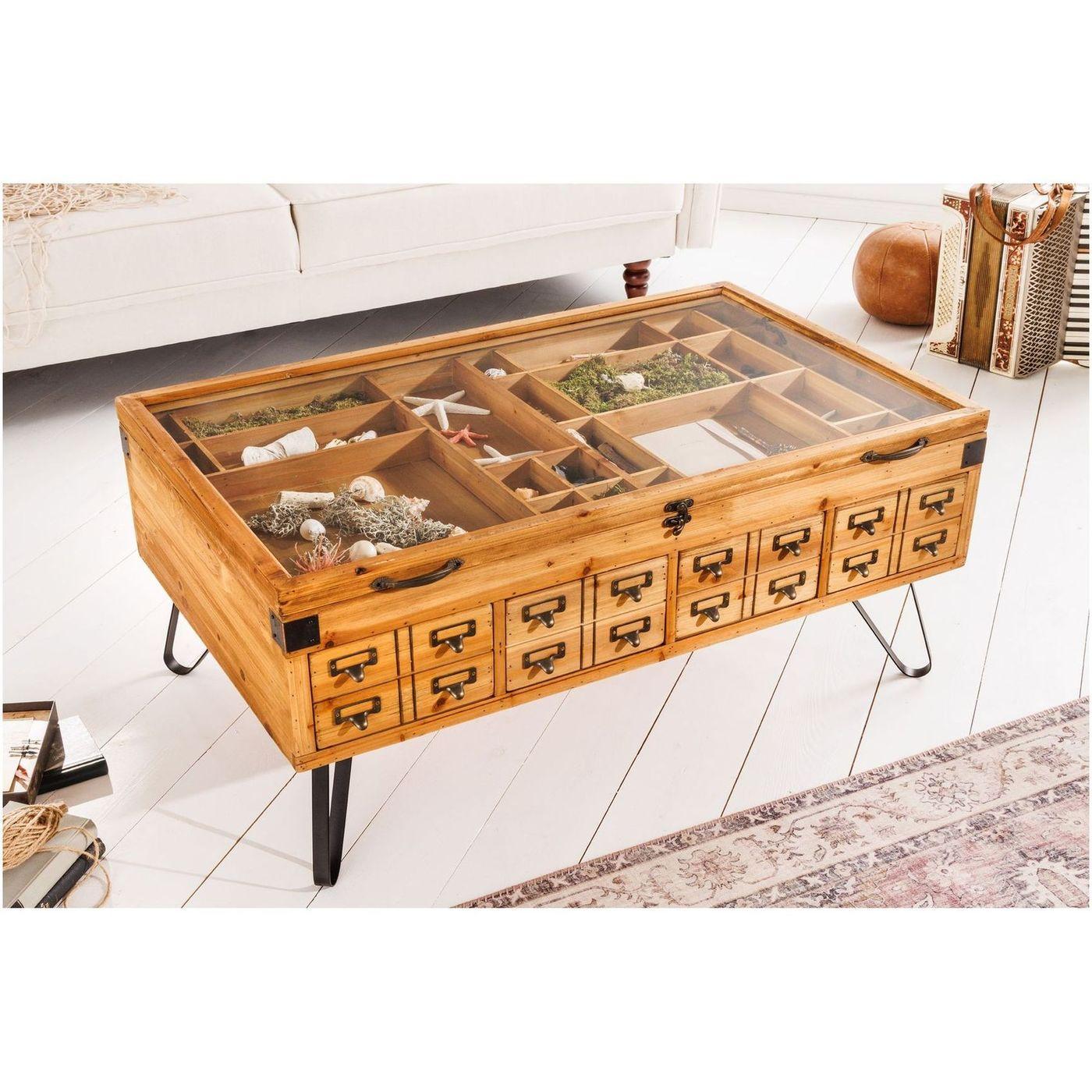 Couchtisch Collector I Tannenholz natur 100x60