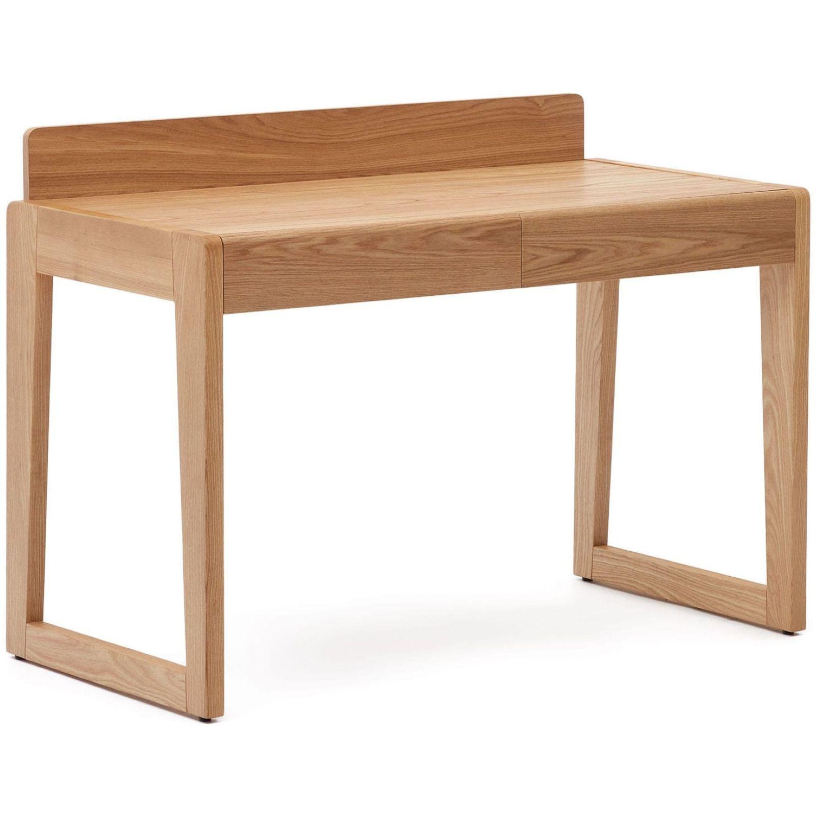 Schreibtisch Arandu Eschenfurnier und massiver Esche 120x60