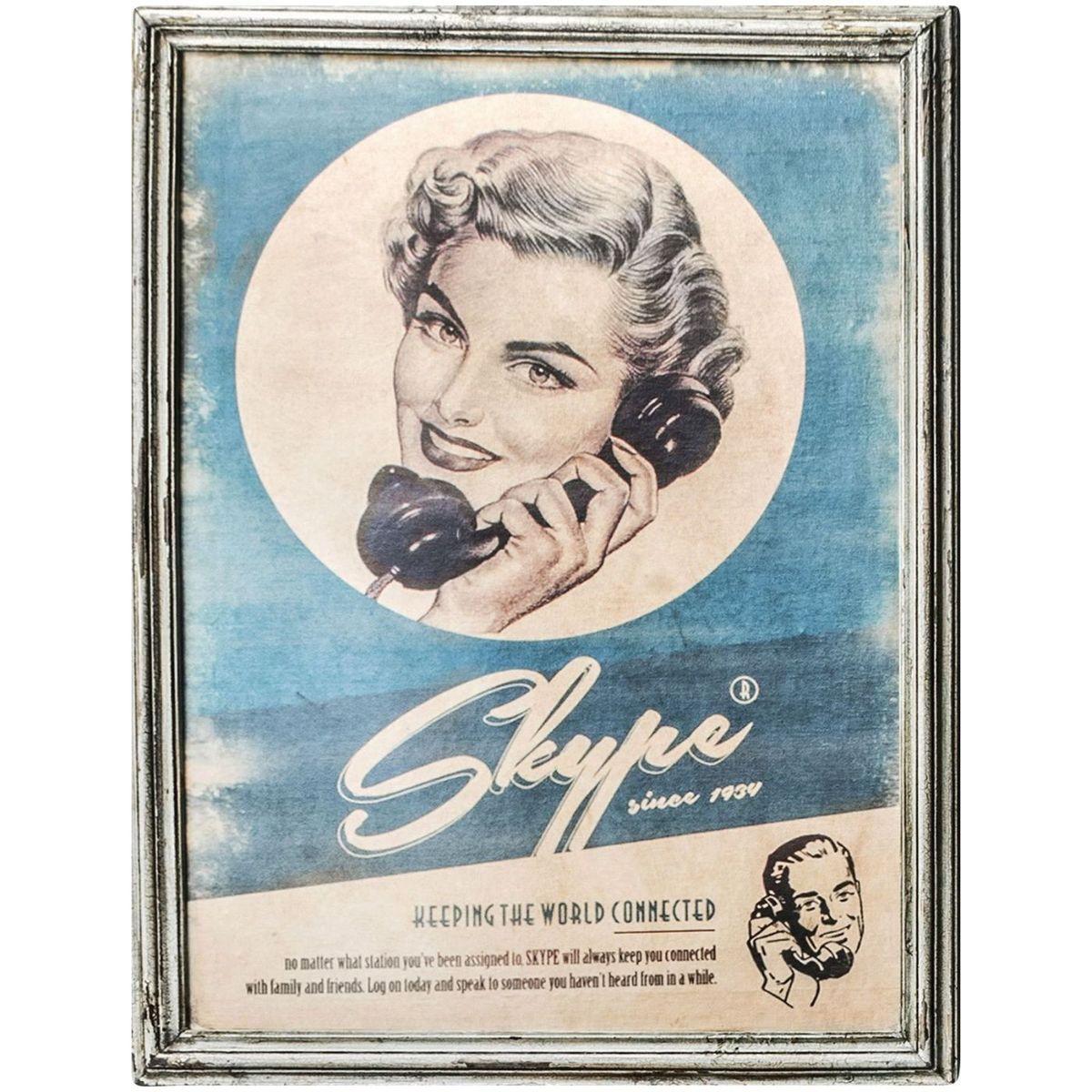 Vintage Bild Skype 74x93