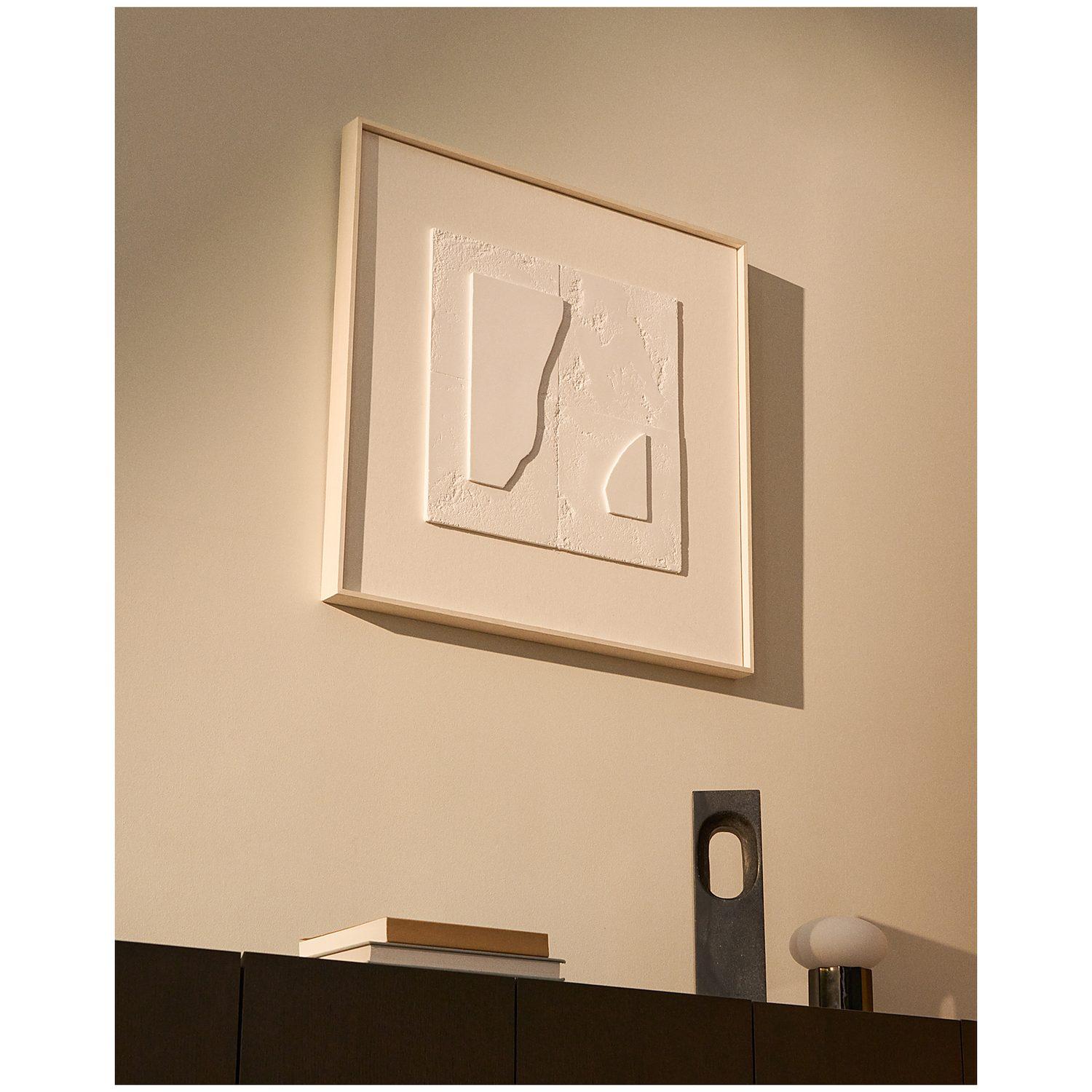Abstraktes Bild Gadir I weiss 80x80