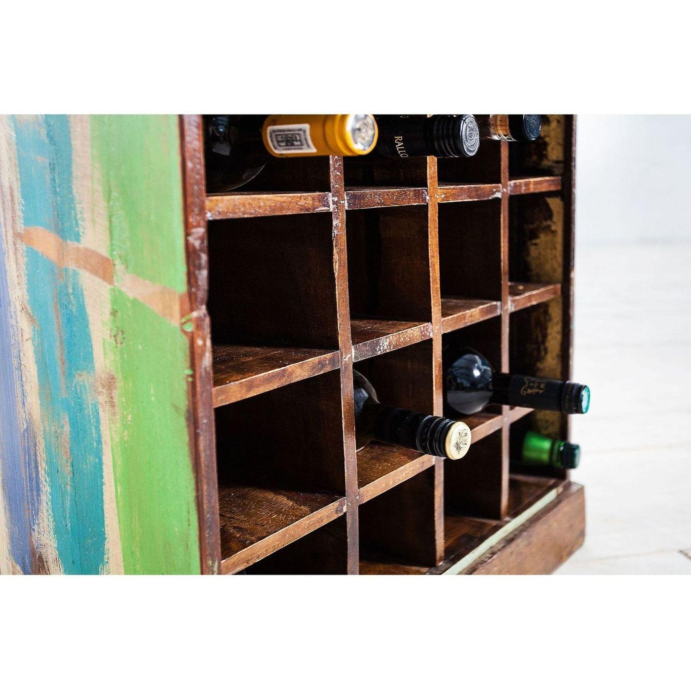Unikates Weinregal Boot Mumbai Recyclingholz 190
