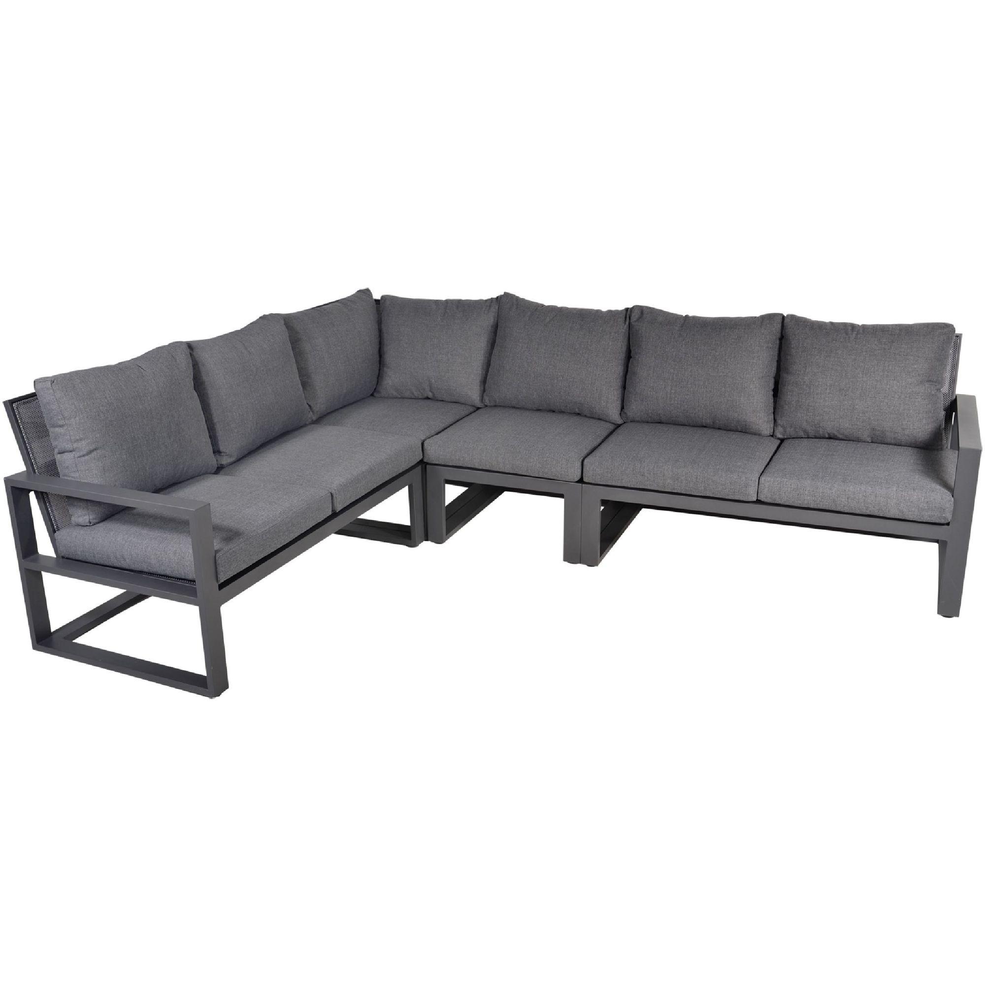 Garten Ecklounge Cello Aluminium anthrazit 217x282