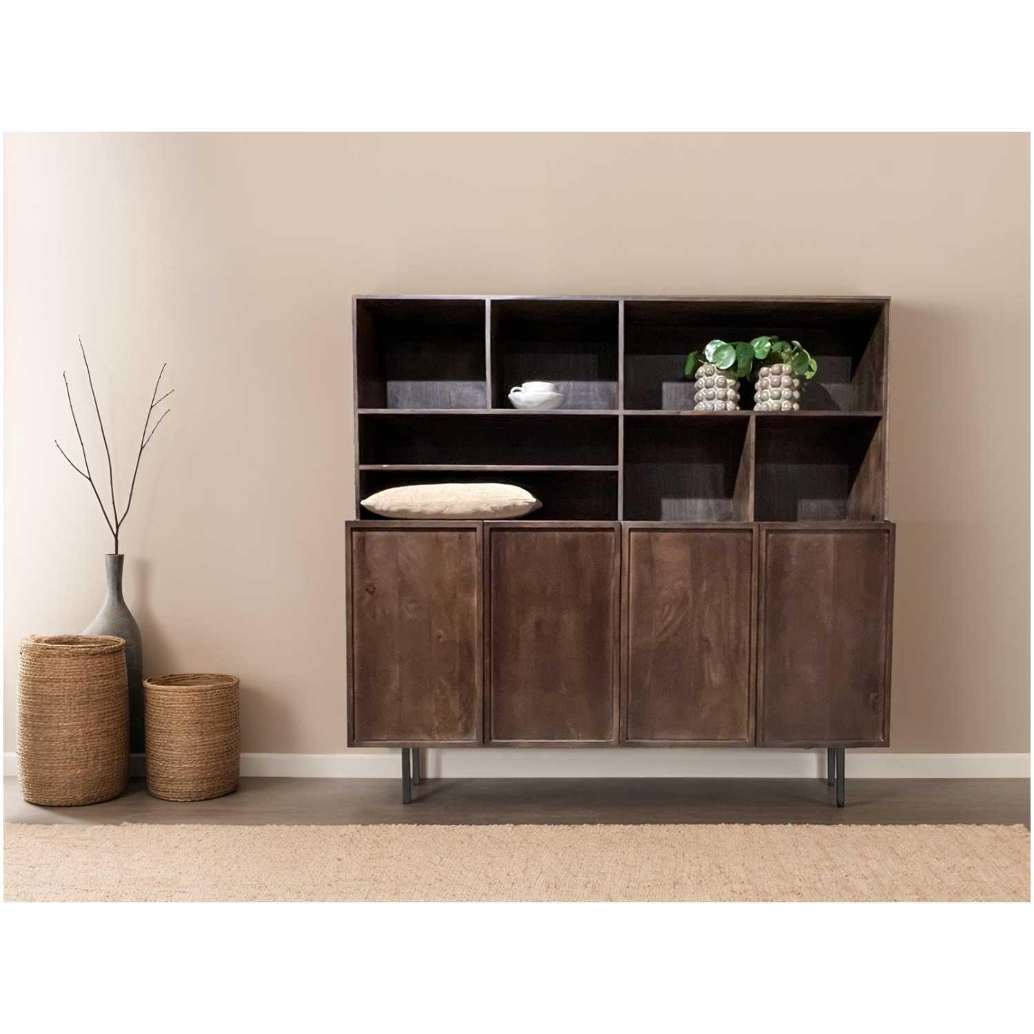 Buffetschrank Elan Mangoholz braun 180x172