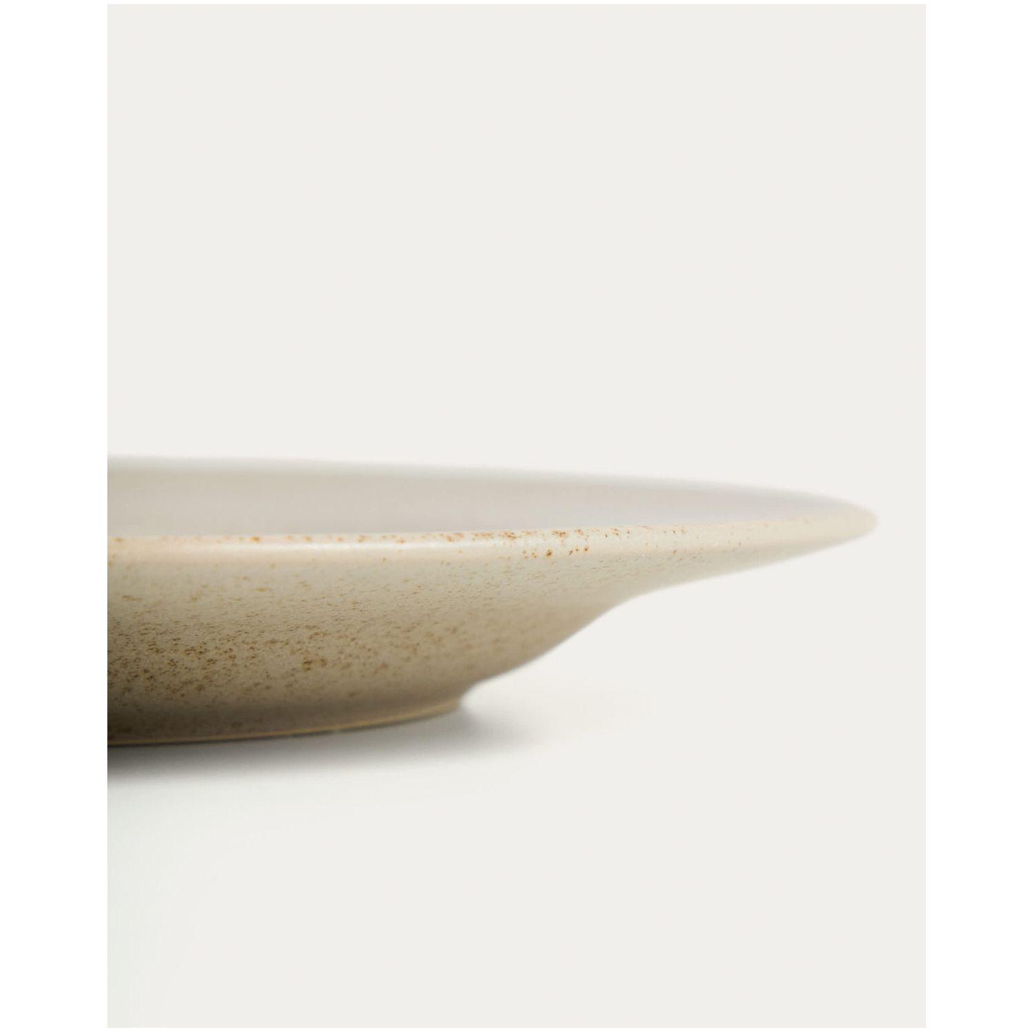 Dessertteller Sarel aus Keramik in Beige