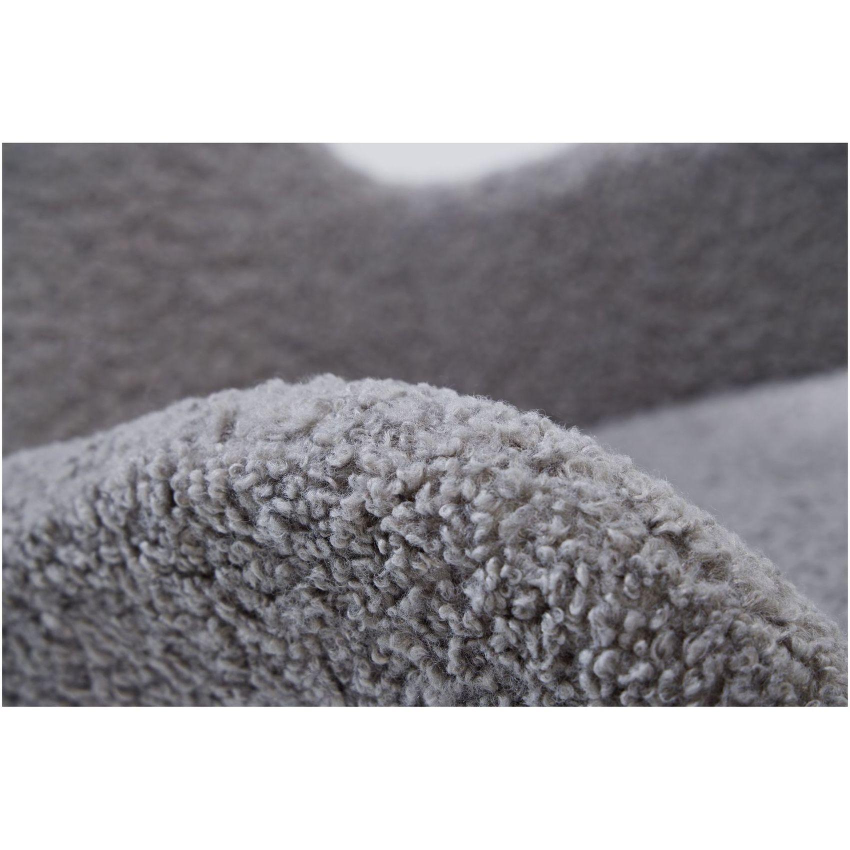 Schaukelstuhl Schaukelsessel Norway Swing Bouclé Stoff grau