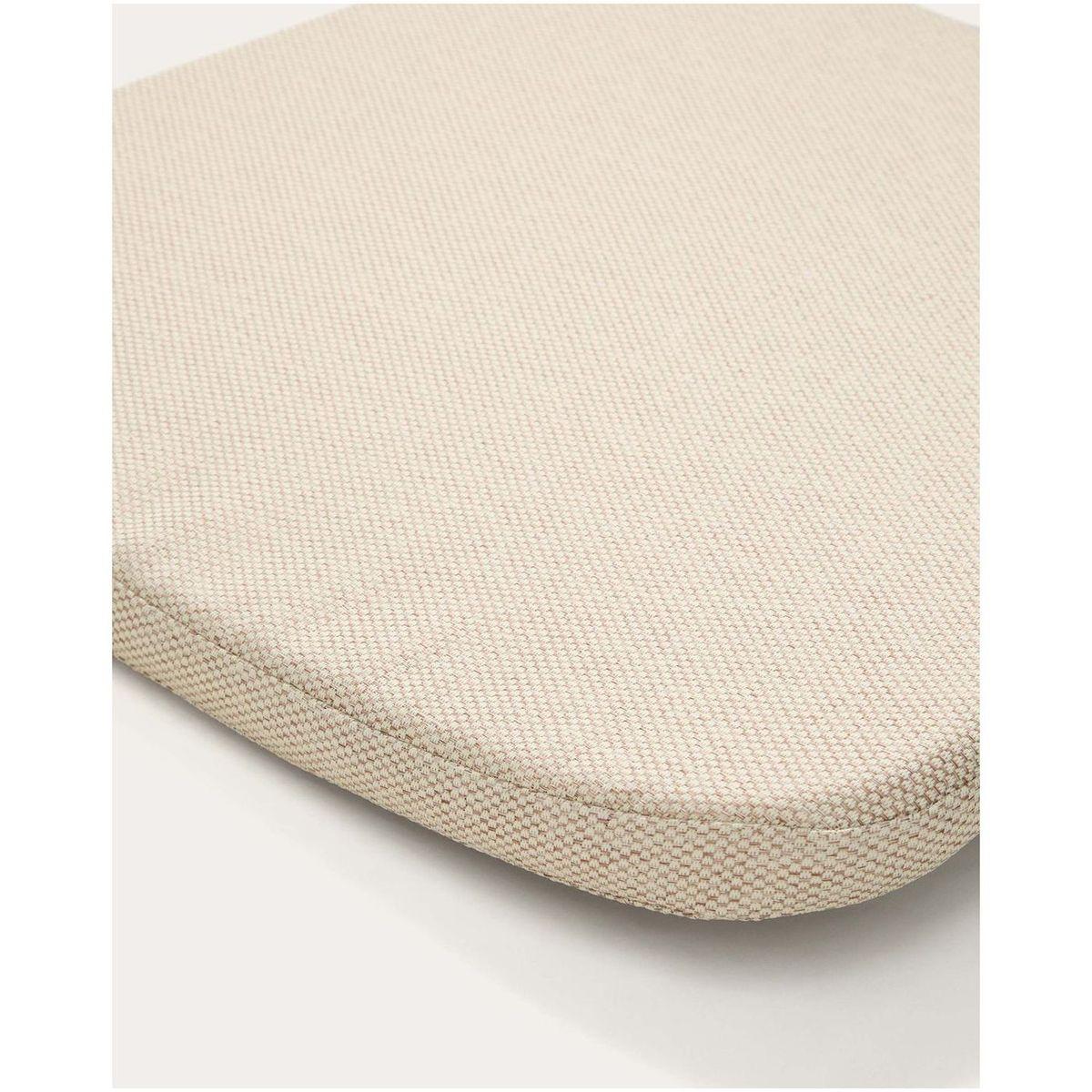 Stuhlkissen Alipa in Stoff Ecru 44x47