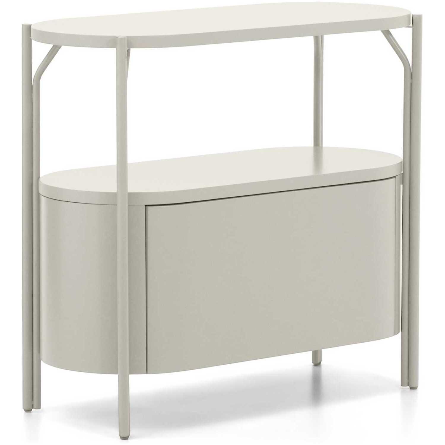 Badezimmermöbel Arely mit Stahlgestell und weiss lackiertem MDF 90x40