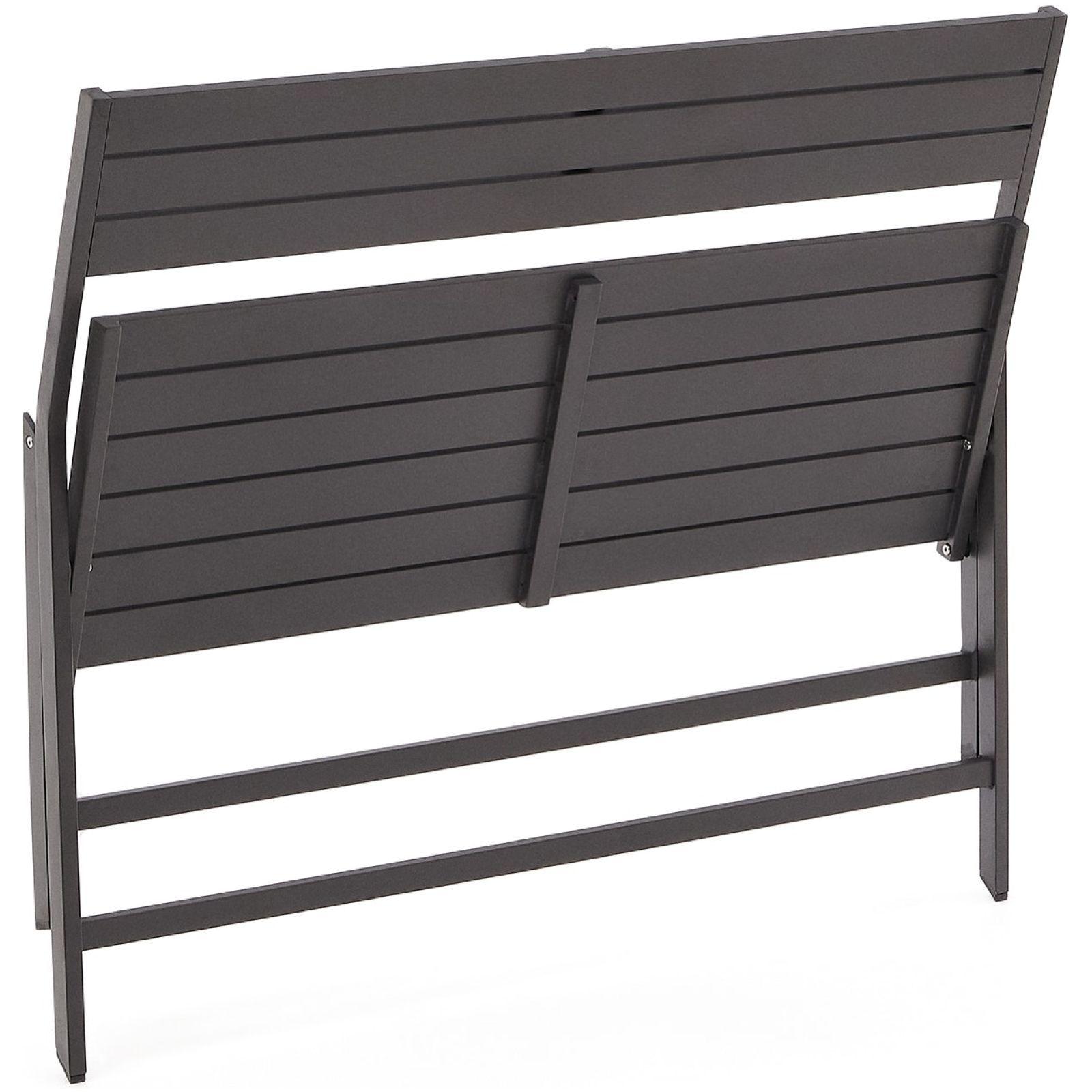 Gartenbank klappbar Torreta Aluminium dunkelgrau 120