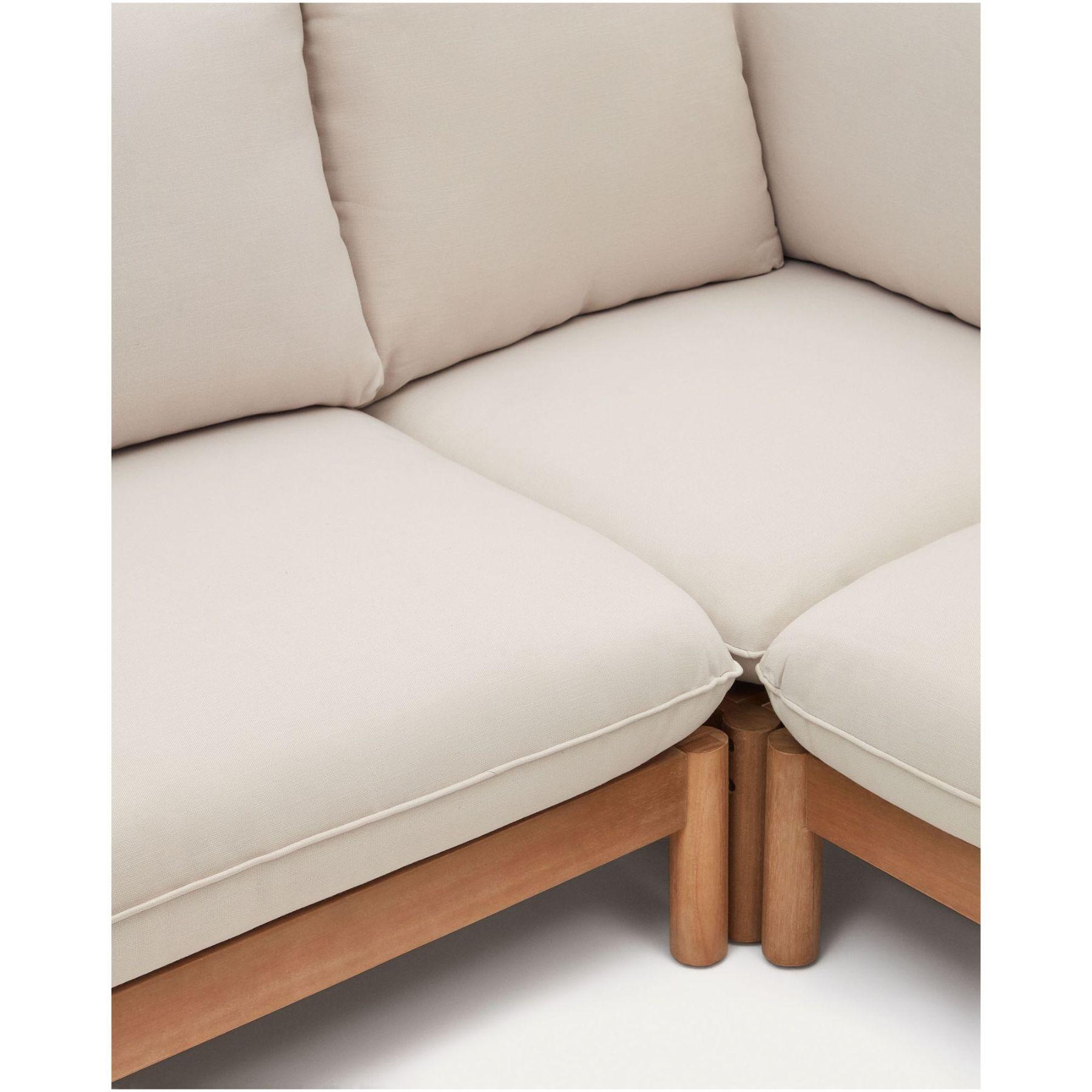 Eck-Gartenlounge Sacova massives Eukalyptusholz 280x280