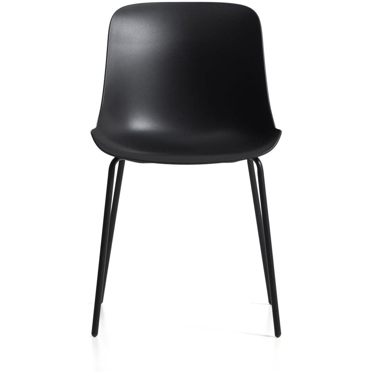Esszimmerstuhl Altea Kunststoff Stahl schwarz