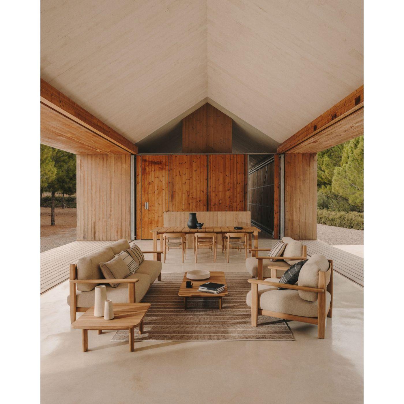 Gartenteppich Desni 100% PET beige 200x300