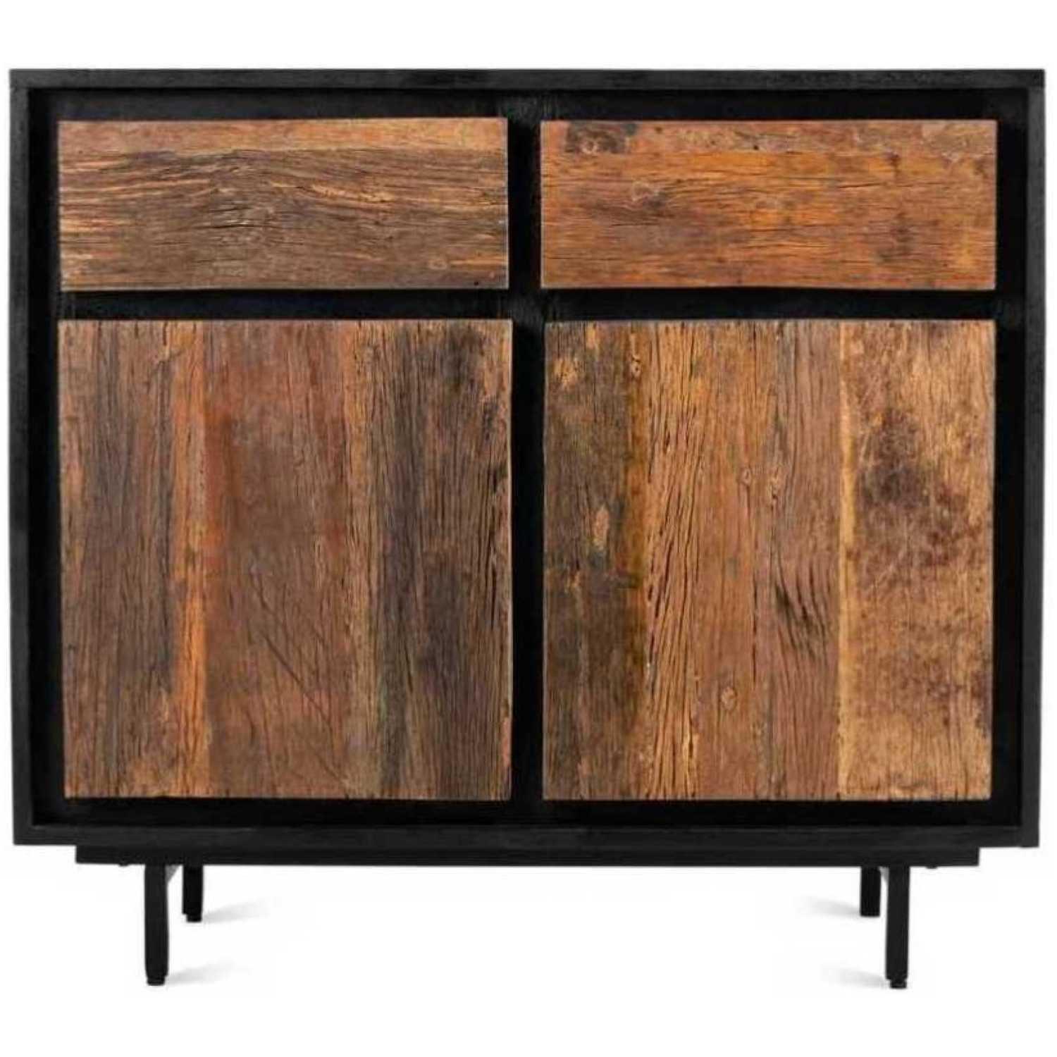 Kommode Aaliyah recyceltes Altholz Mangoholz 90x80