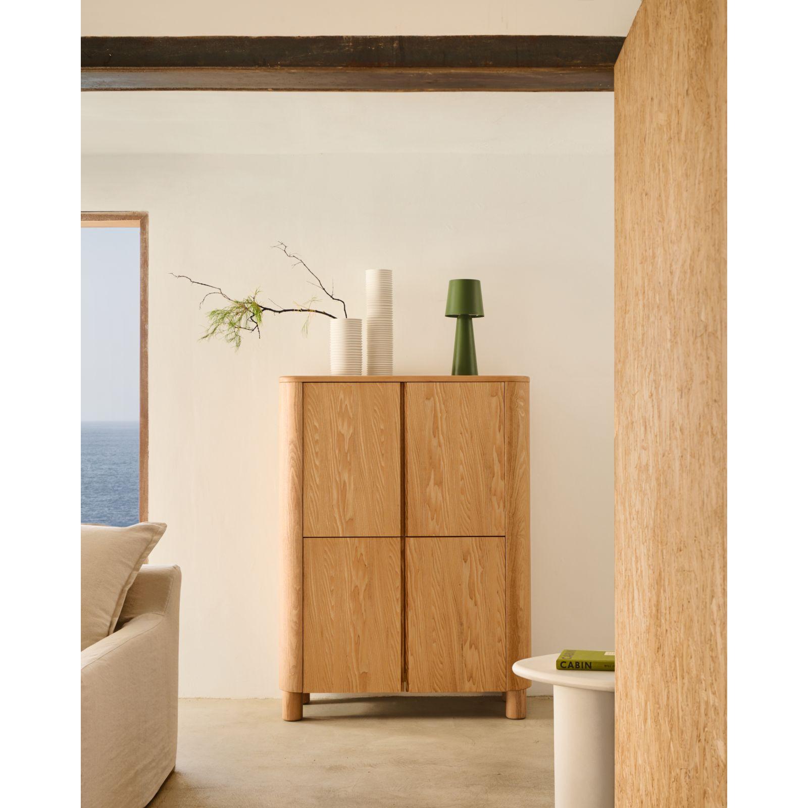 Highboard Schrank Salaya Eschenfurnierholz FSC Mix Credit 100x134
