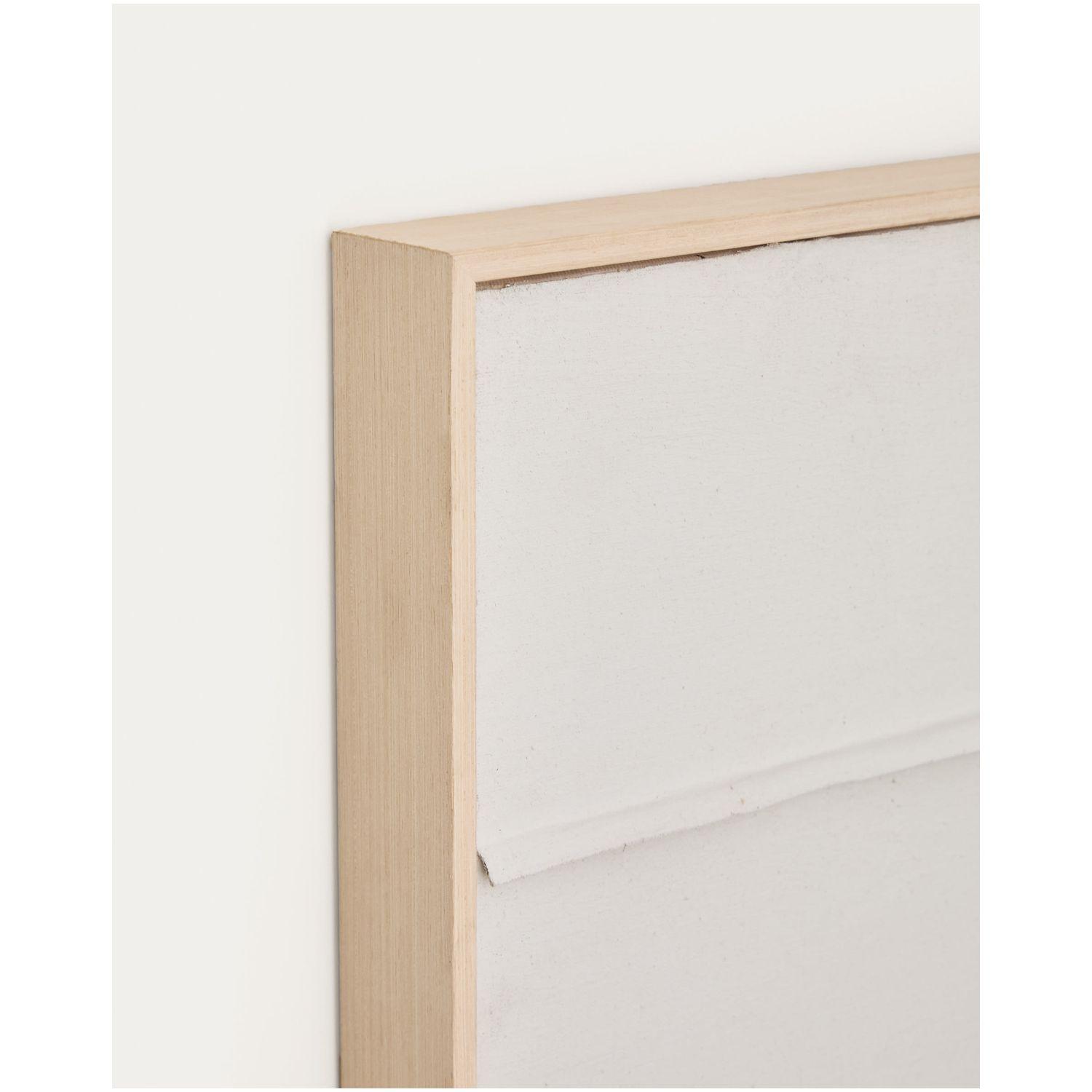 Bild Klis aus Leinen geometrische Formen weiss 80x100