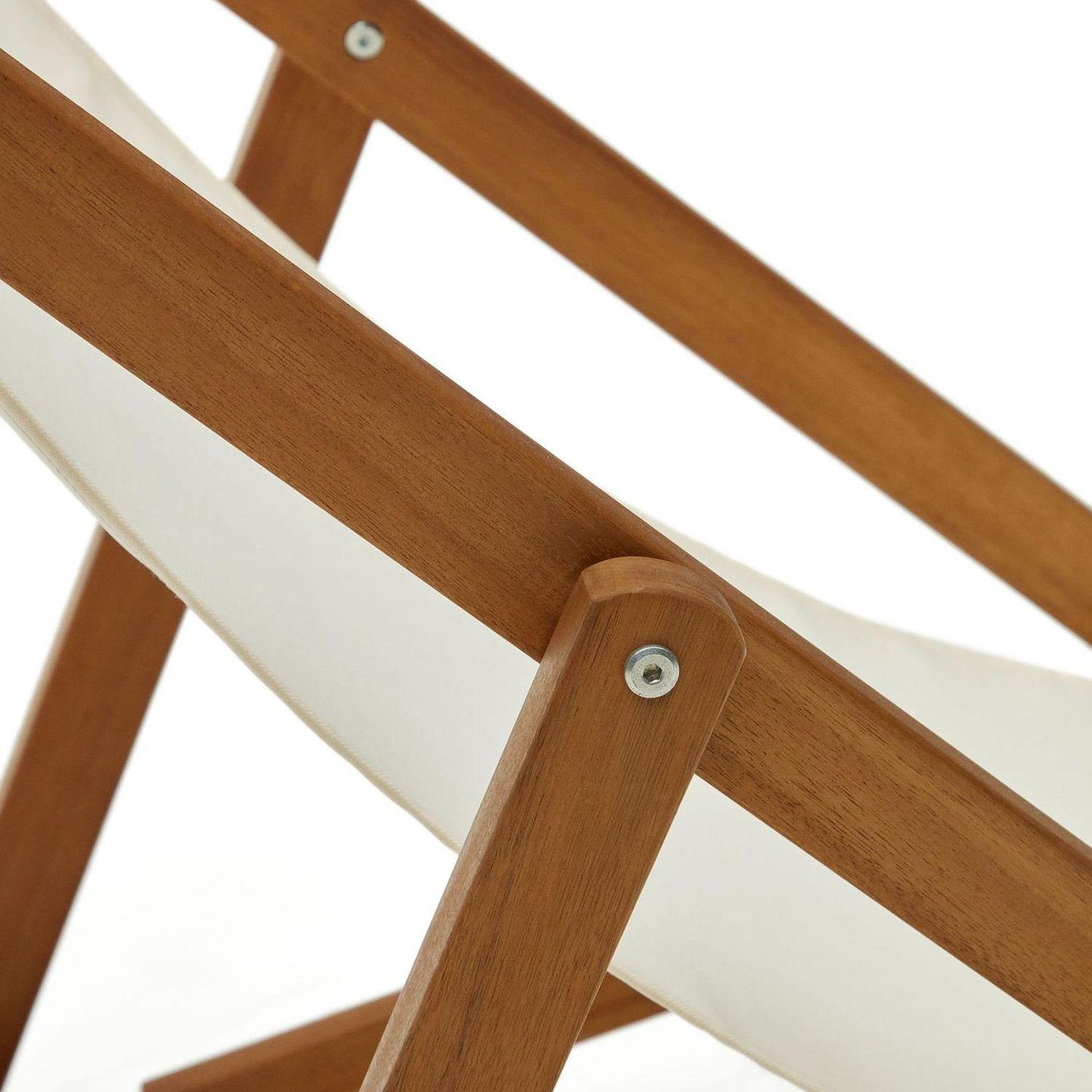 Liegestuhl Lounger beige (verstellbar)