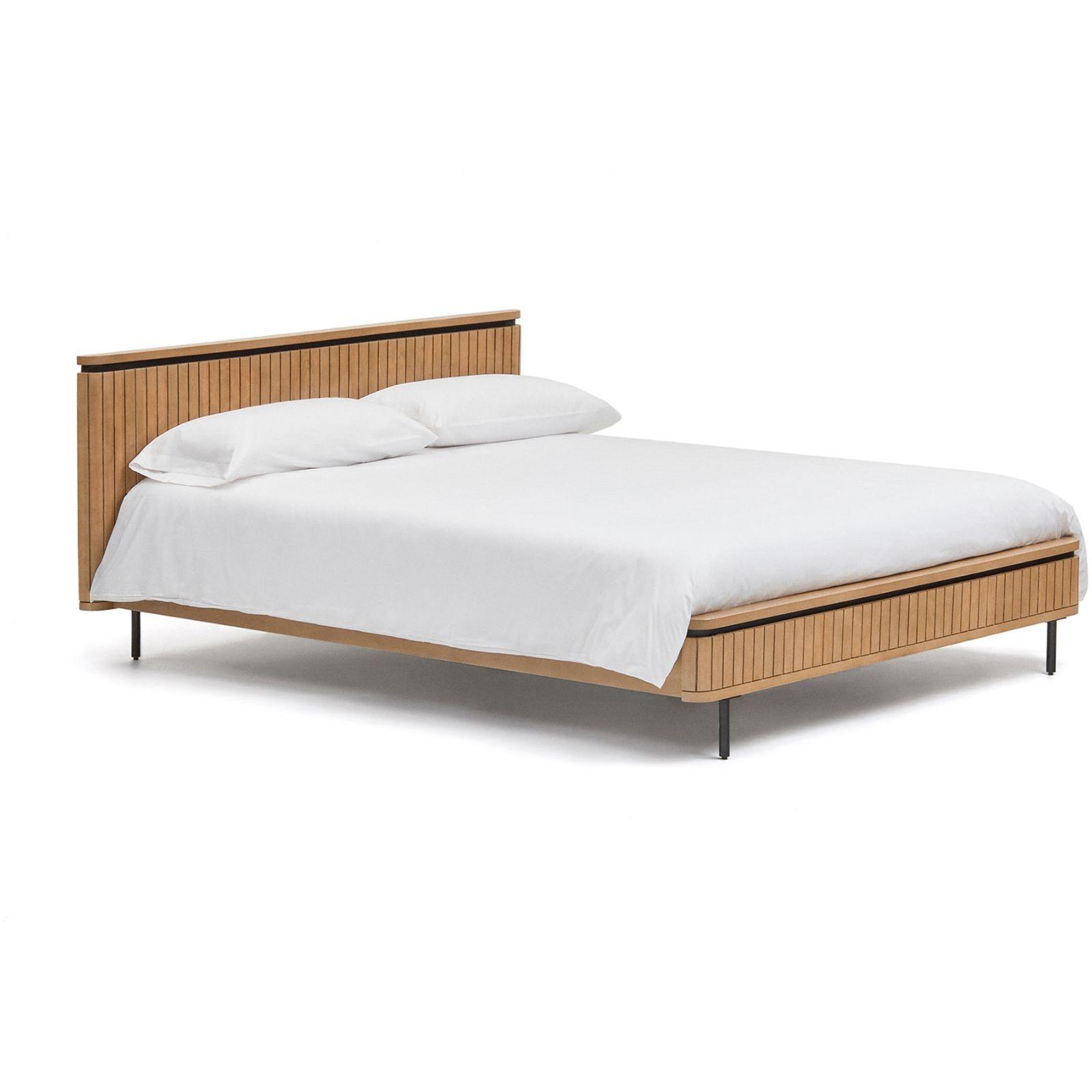 Holzbett Licia Mangoholz natur 160x200