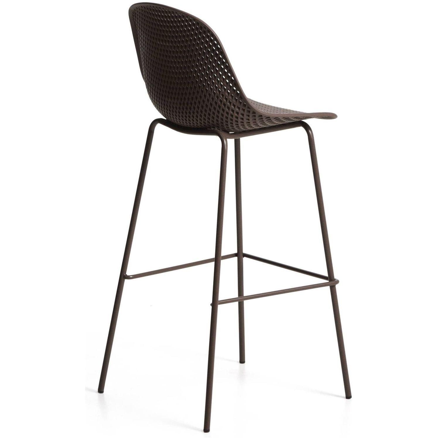 Barhocker Outdoor Garten Quinby Quinby braun Sitzhöhe 75