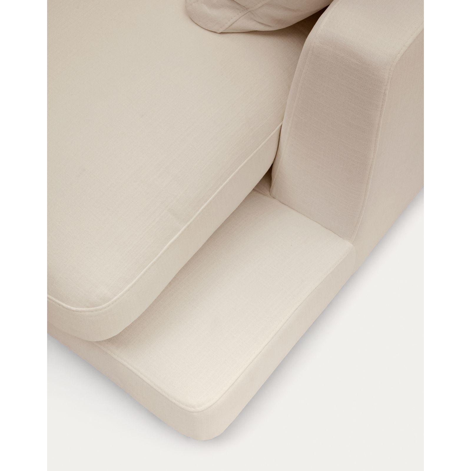 Chaiselongue Recamiere Gala rechts Stoff beige 193x105
