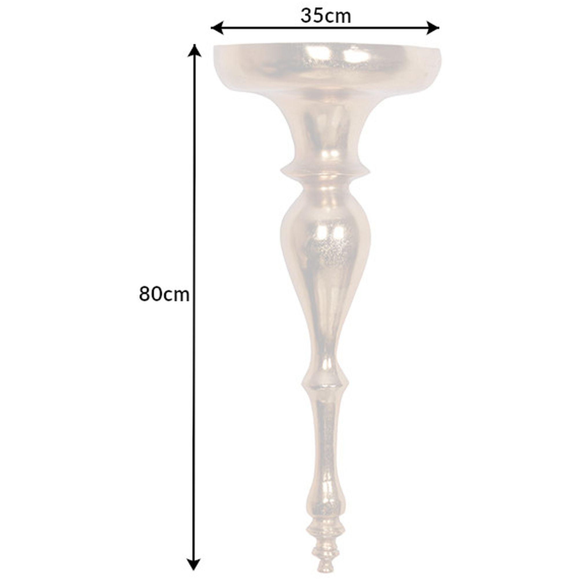 Wandkonsole Prestige Aluminium gold 80cm