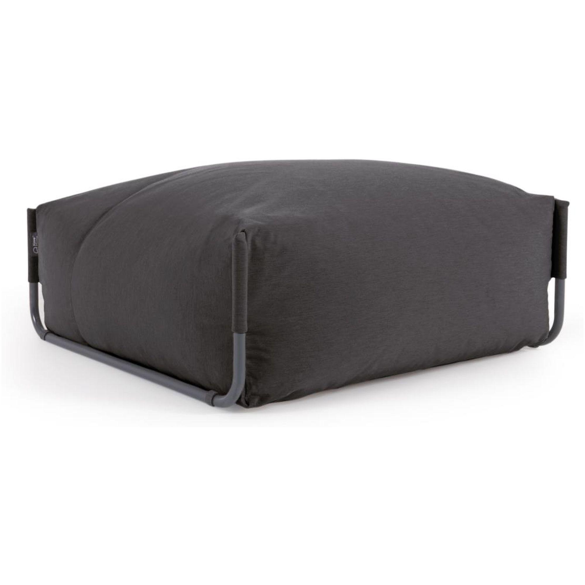Gartenhocker Outdoor Square dunkelgrau 101x101