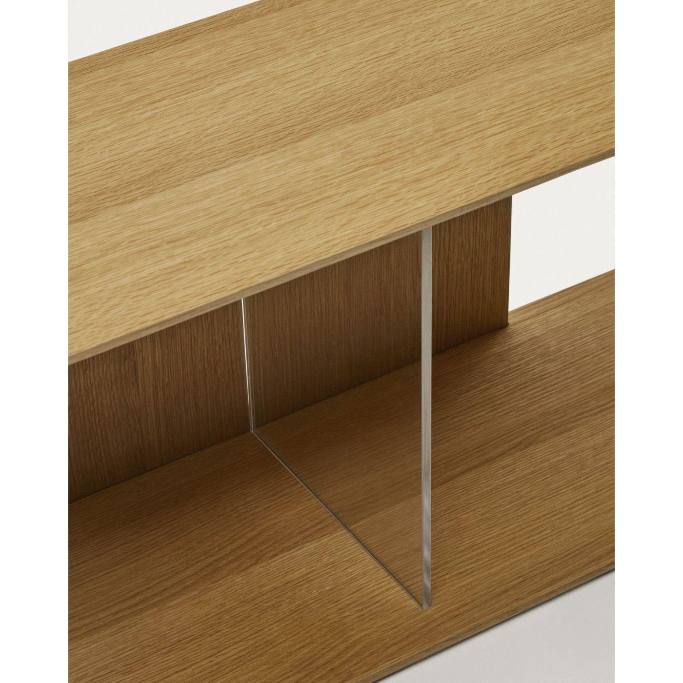 Litto grosses Regalmodul aus Eichenfurnier 101 x 38 cm