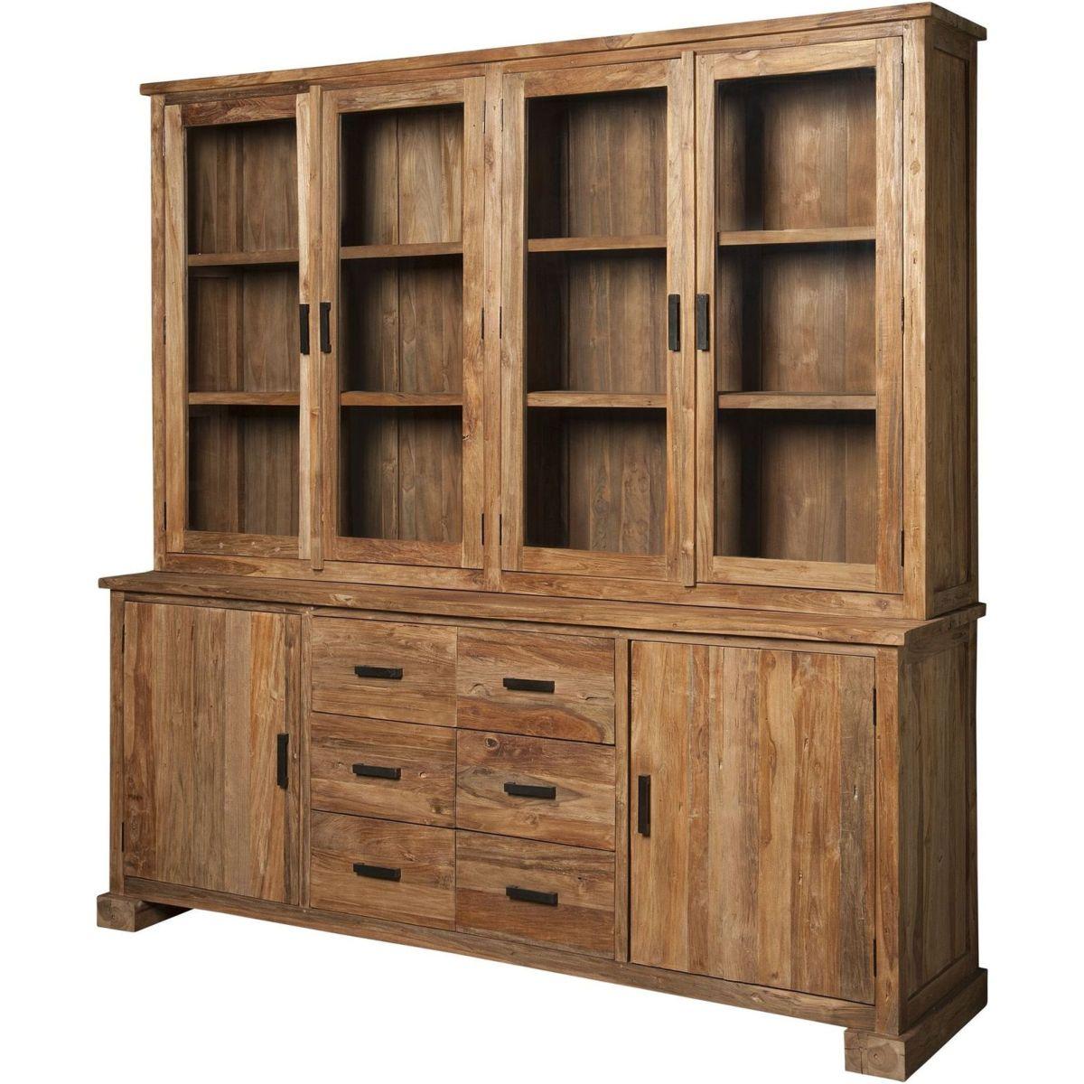 Buffetschrank Francesco 220x220 recyceltes Teakholz