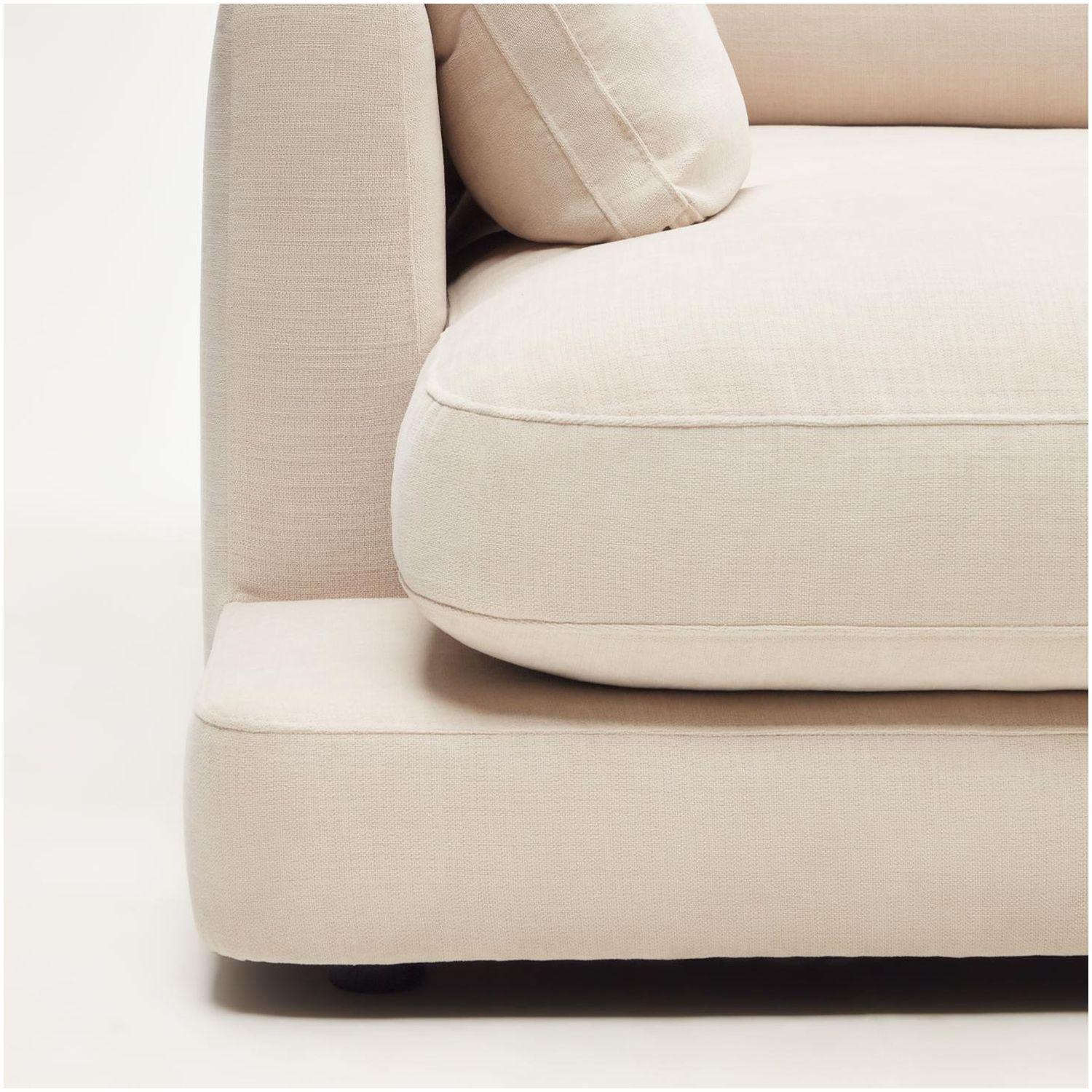 Sofa mit 2 Longchair Liegewiese Gala Stoff beige 210x193