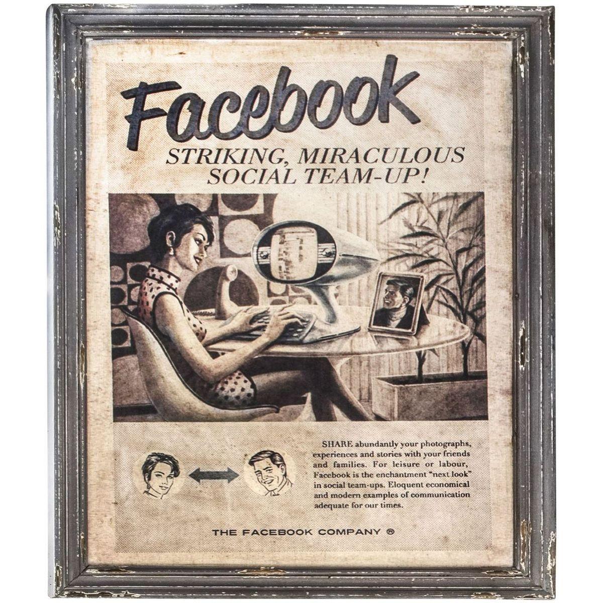 Vintage Bild Facebook 71x92
