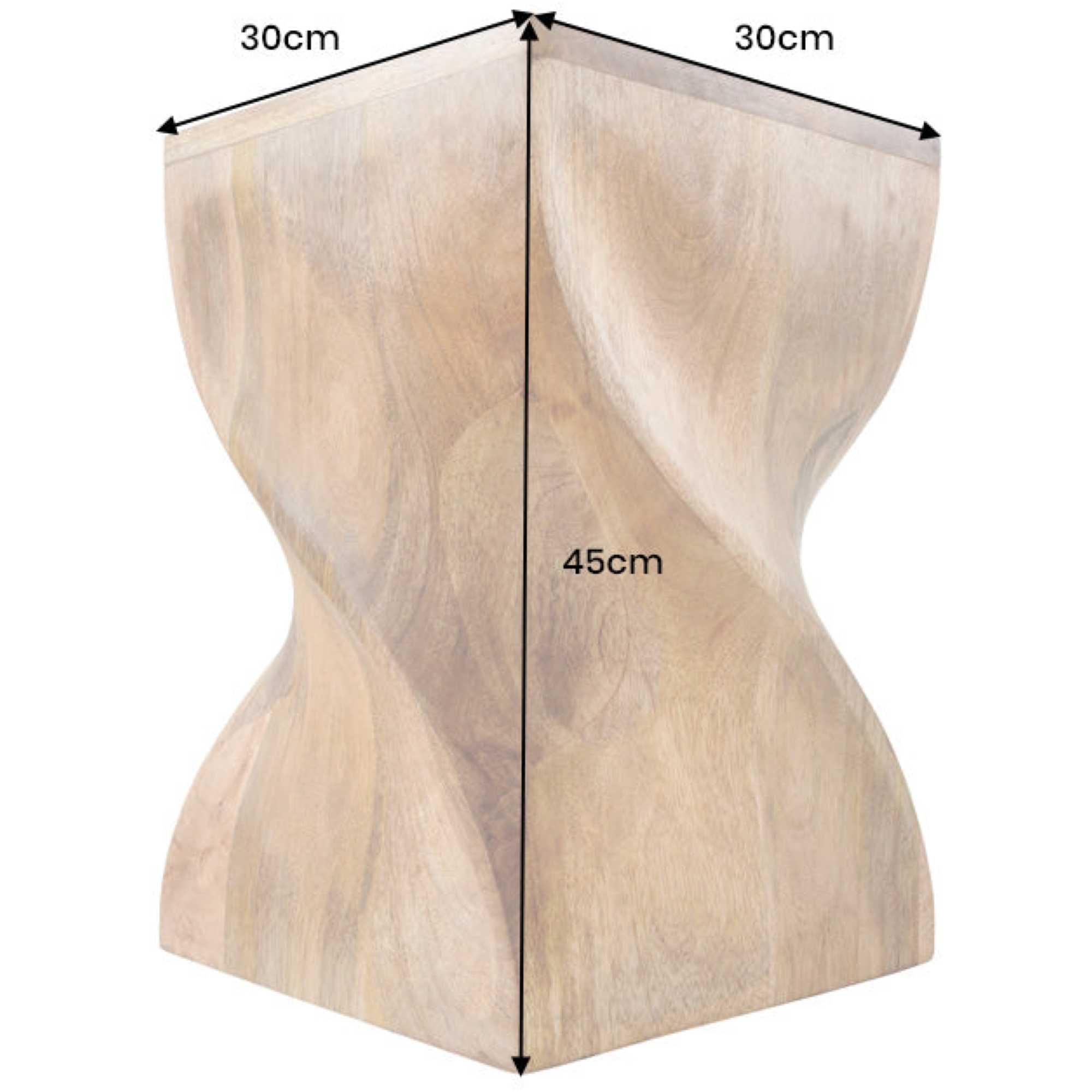 Beistelltisch Twist Mangoholz Vintage 30x30