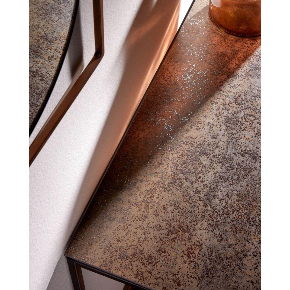 Beistelltisch Roba Keramik grau Stahlgestell schwarz H60