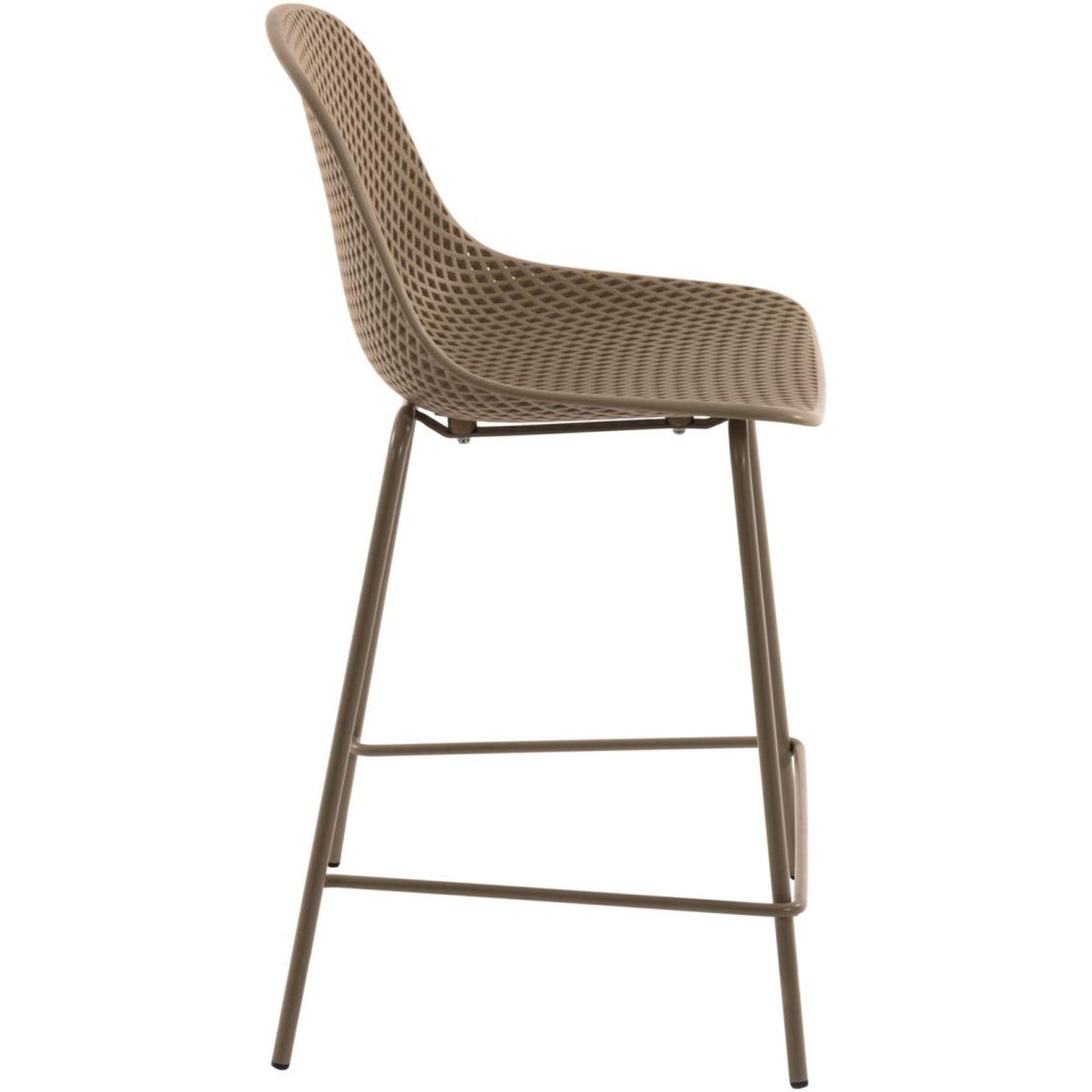Barhocker Outdoor Garten Quinby Quinby beige Sitzhöhe 65
