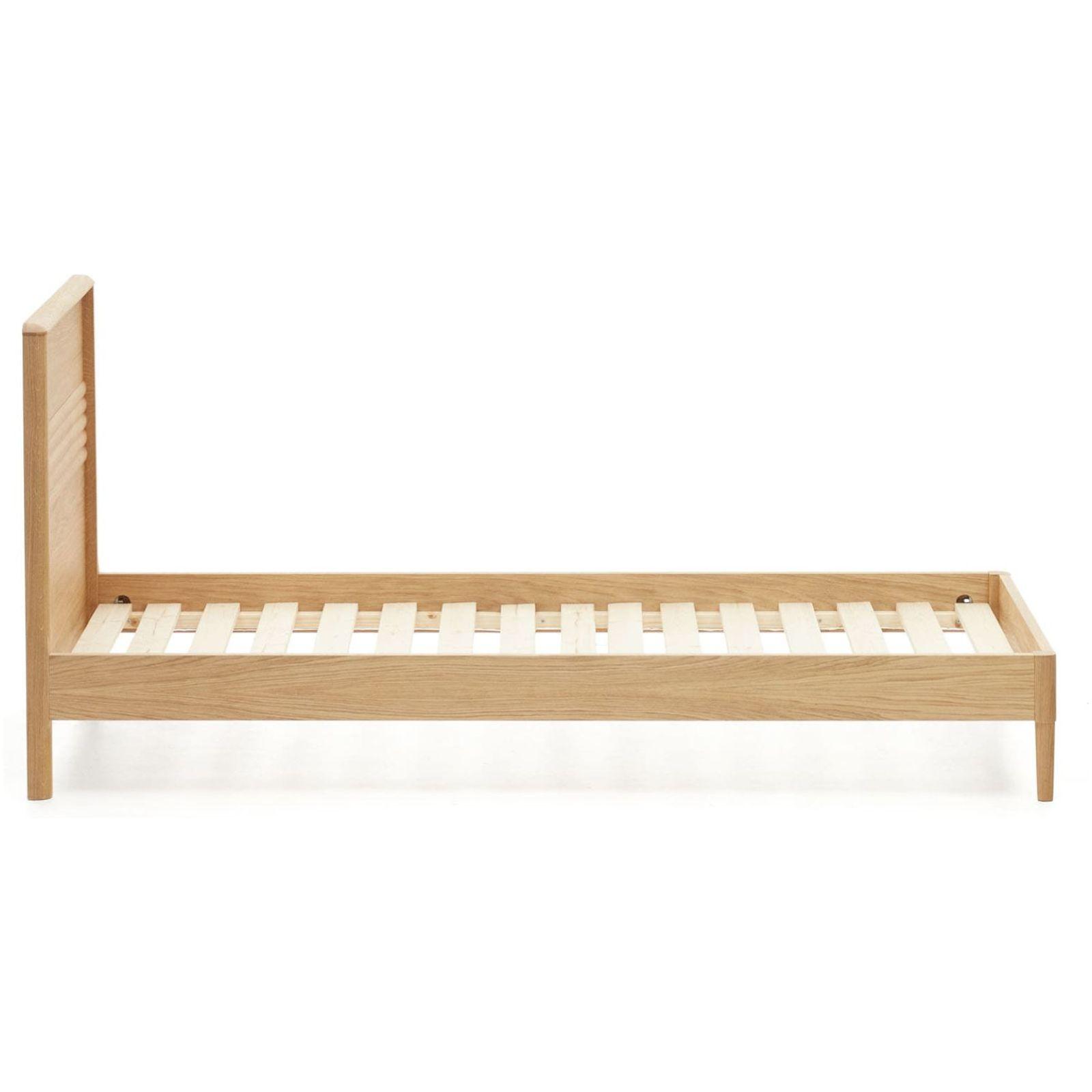 Holzbett Lenon Eichenholz natur - Grösse: 90x200