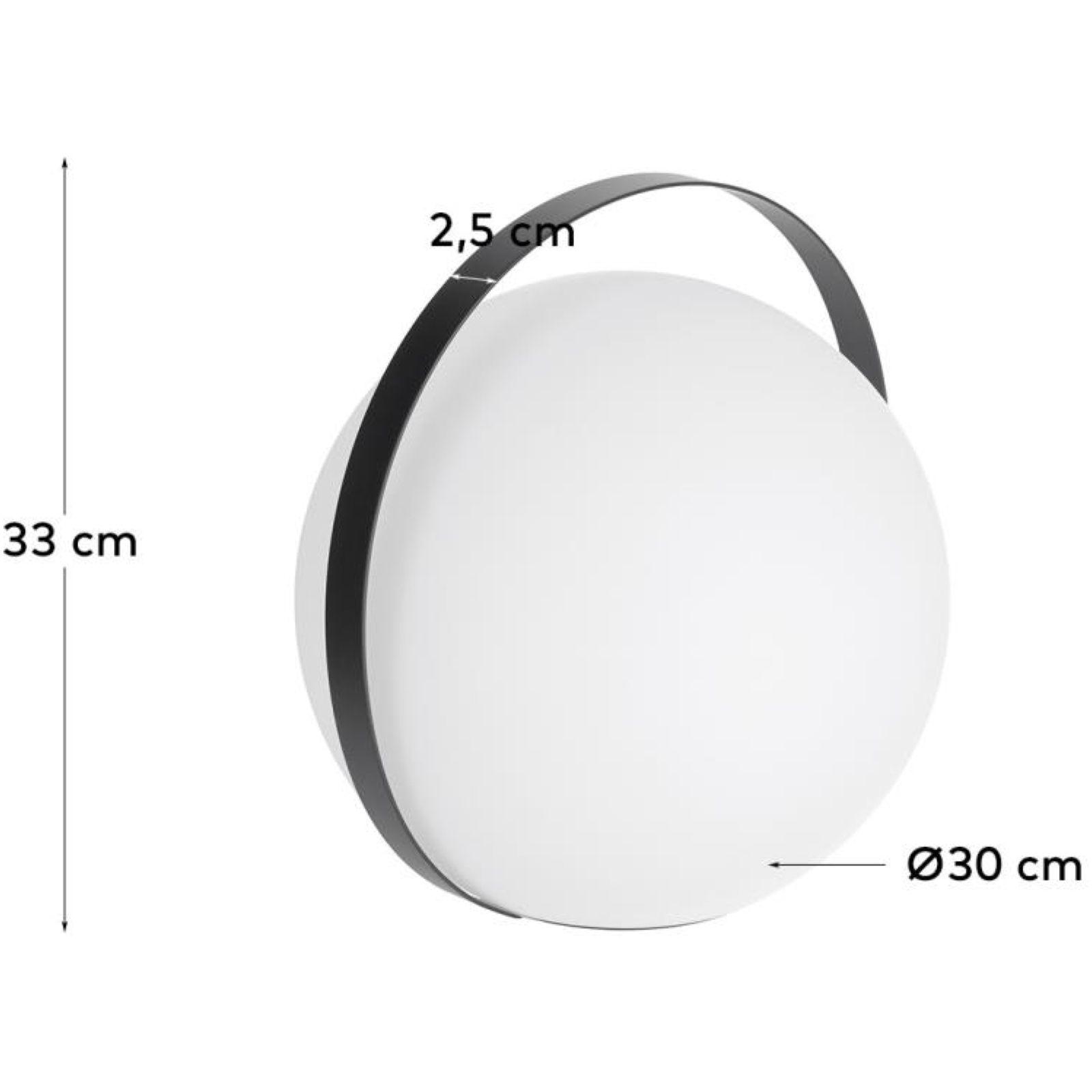 Dinesh Tischlampe mit schwarzem Stahlgriff