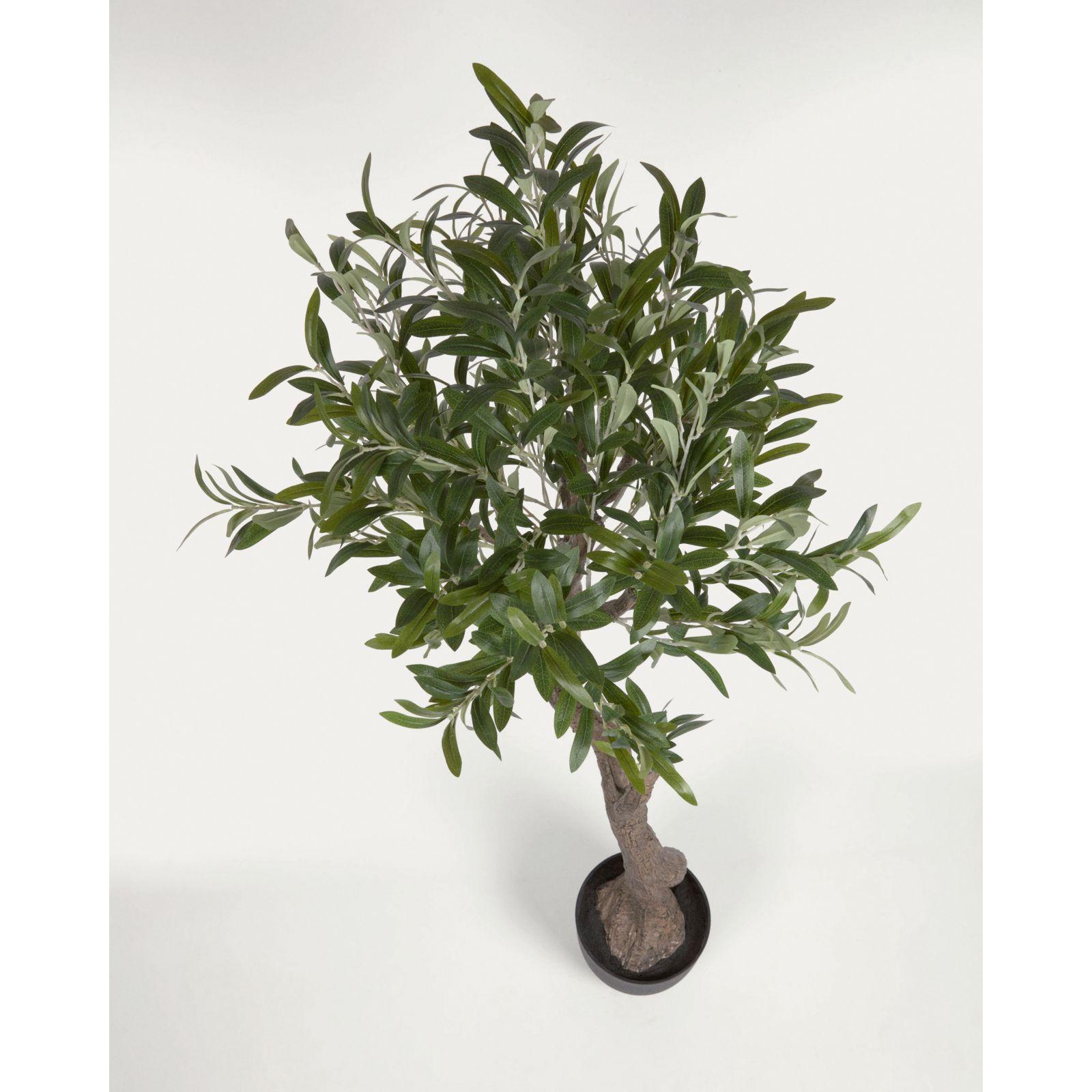 Olivo Kunstpflanze mit Topf schwarz 140 cm