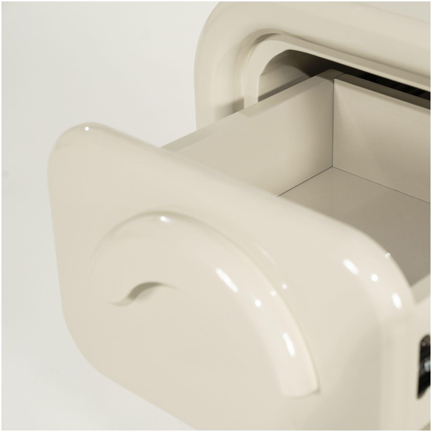 Beistellkommode Retro Glossy MDF hochglanz beige 40x58