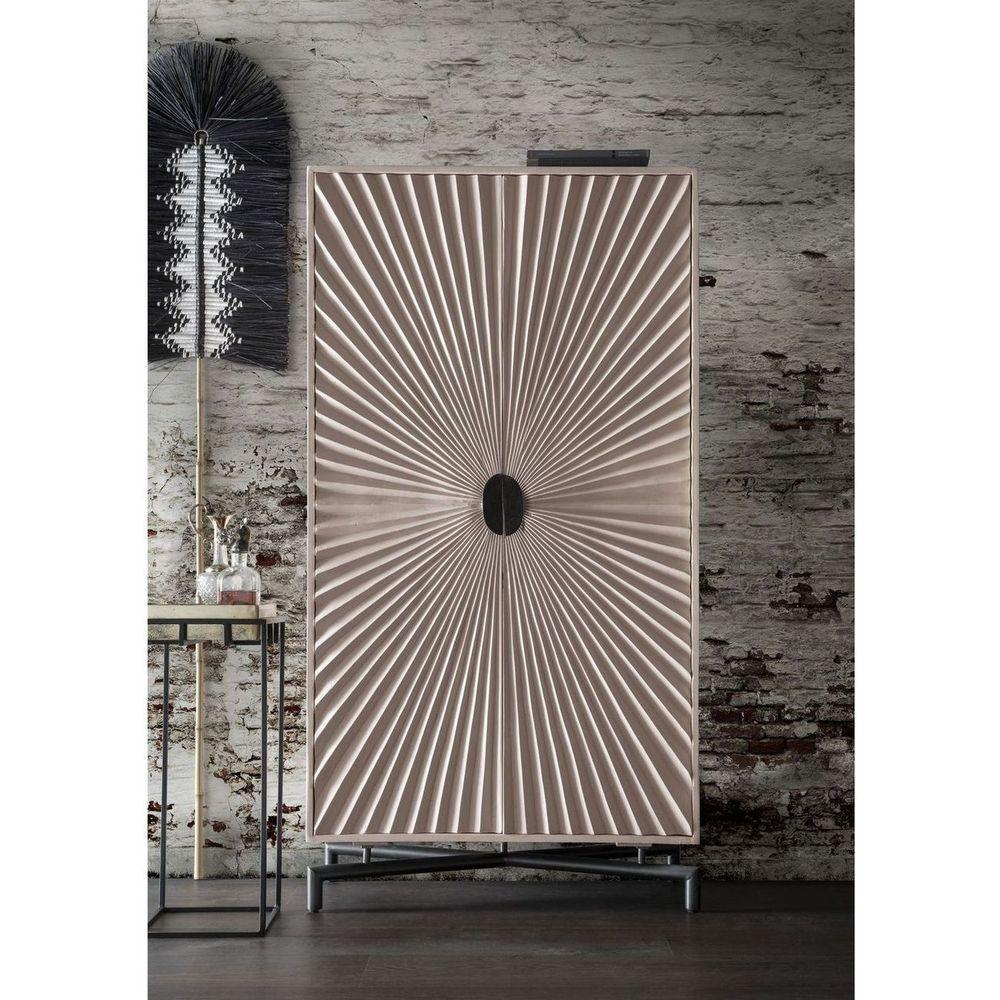 Hochkommode Brightshine Mangoholz weiss 96x180