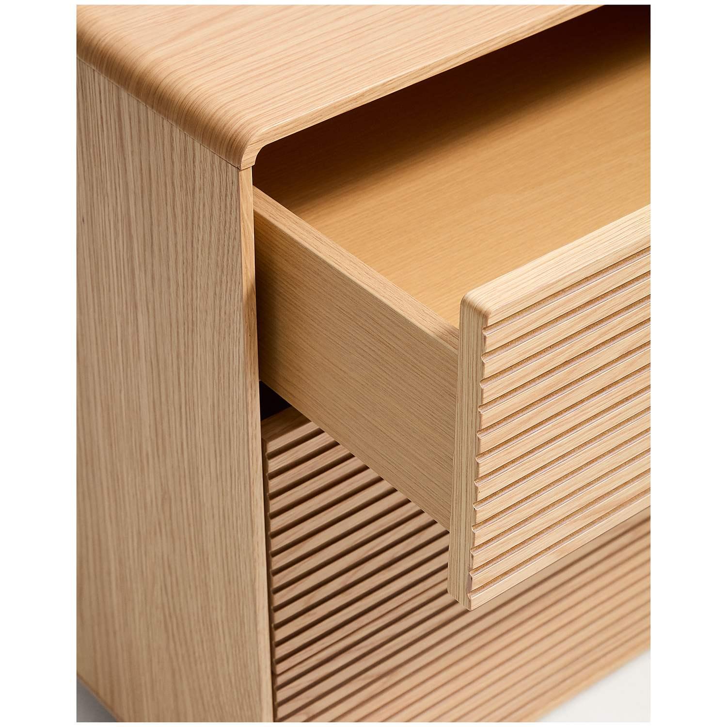 Kommode Norlen mit 6 Schubladen in Eichenfurnier mit naturfarbenem Finish FSC Mix Credit 120x75