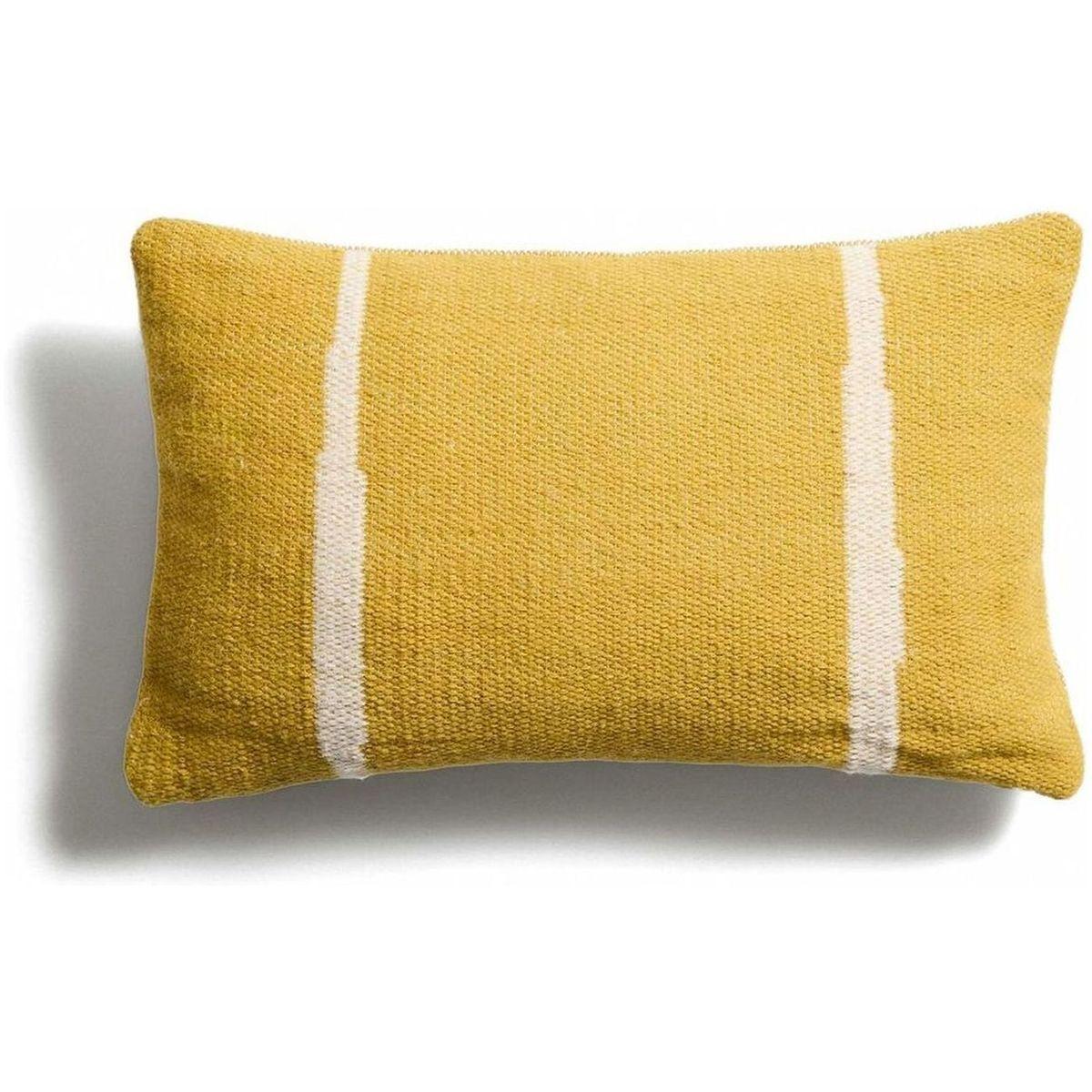 Kissenbezug Daila mit Ikat-Muster 100% PET gelb 30x50