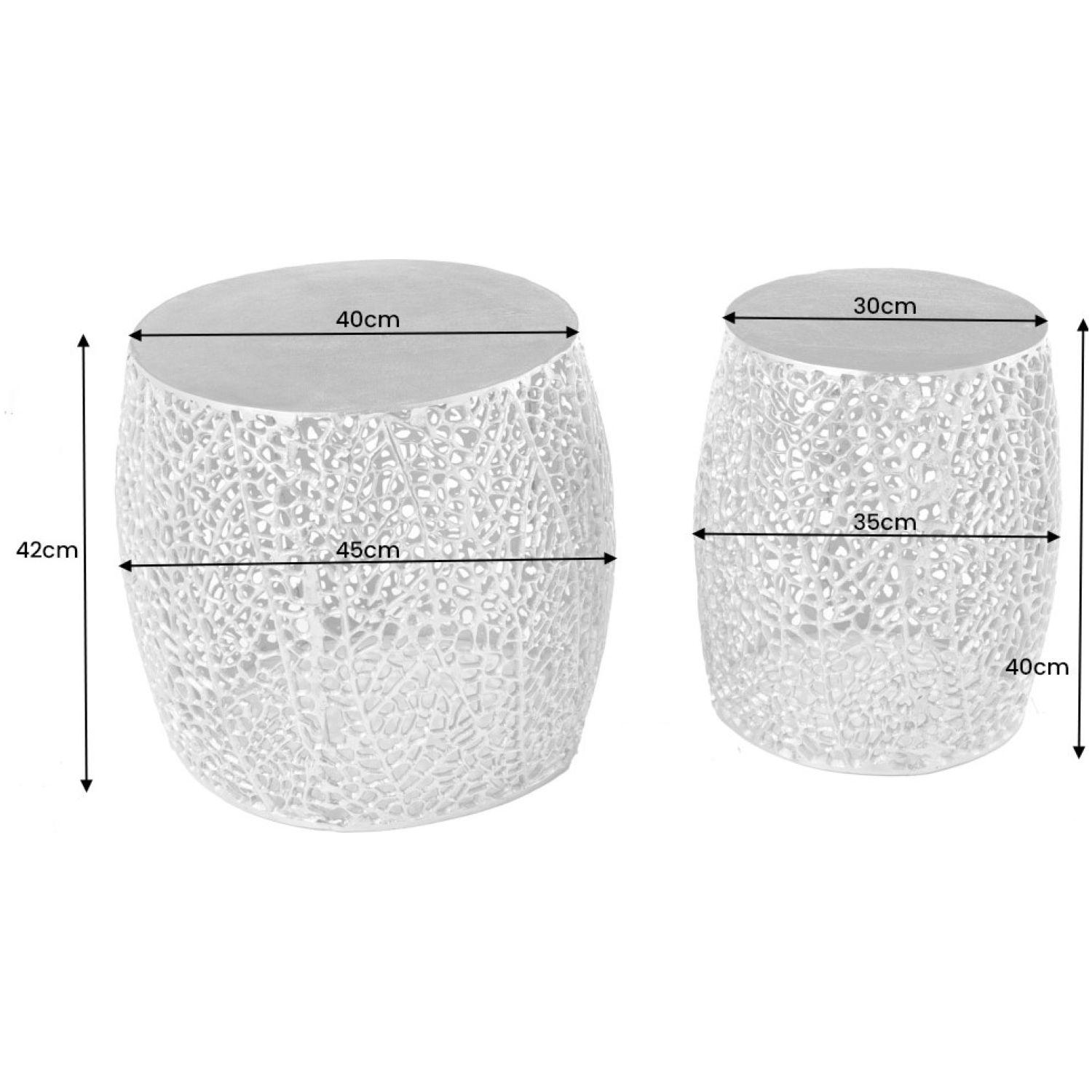Beistelltisch Abstract Metall gold (2er-Set)