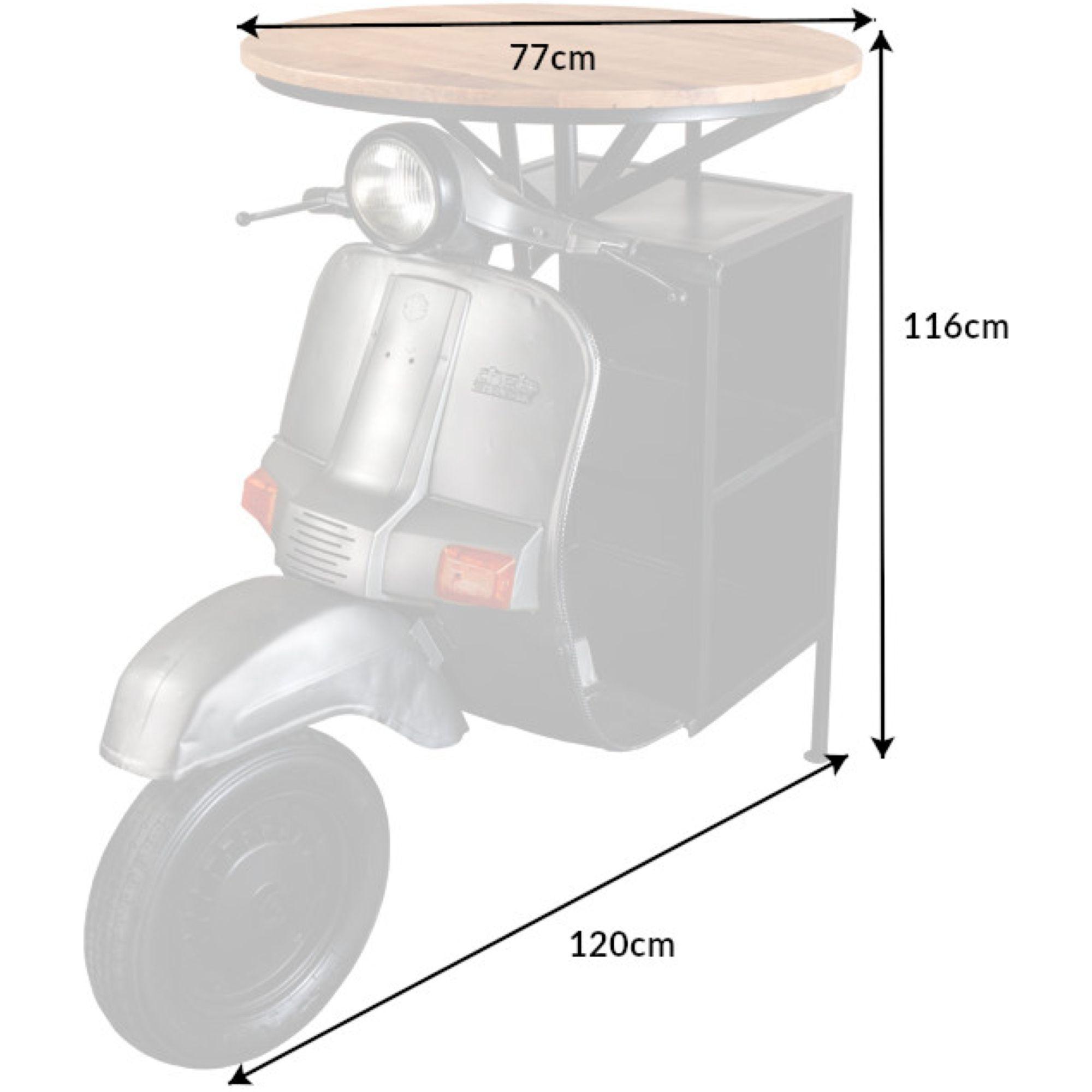 Bartisch Original Roller UNIKAT 115cm Upcycling