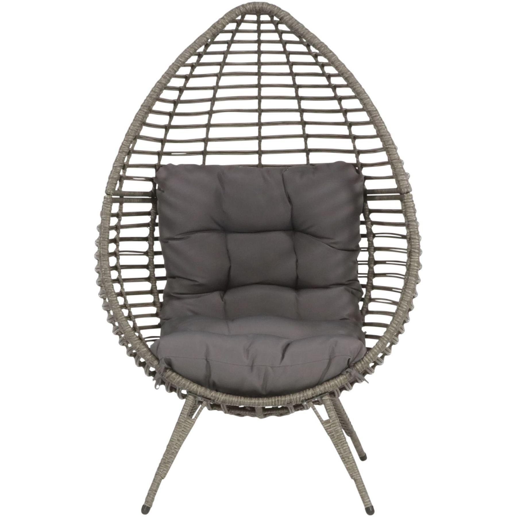 Garten Relaxsessel Egg Billy grau