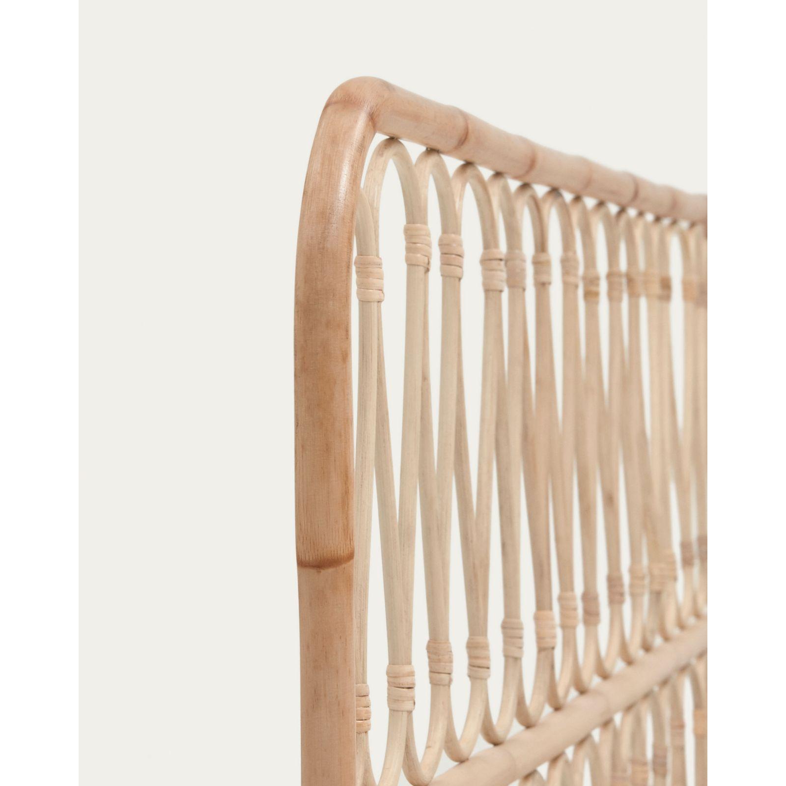 Bettkopfteil Caterina aus Rattan natur für Bett 150cm